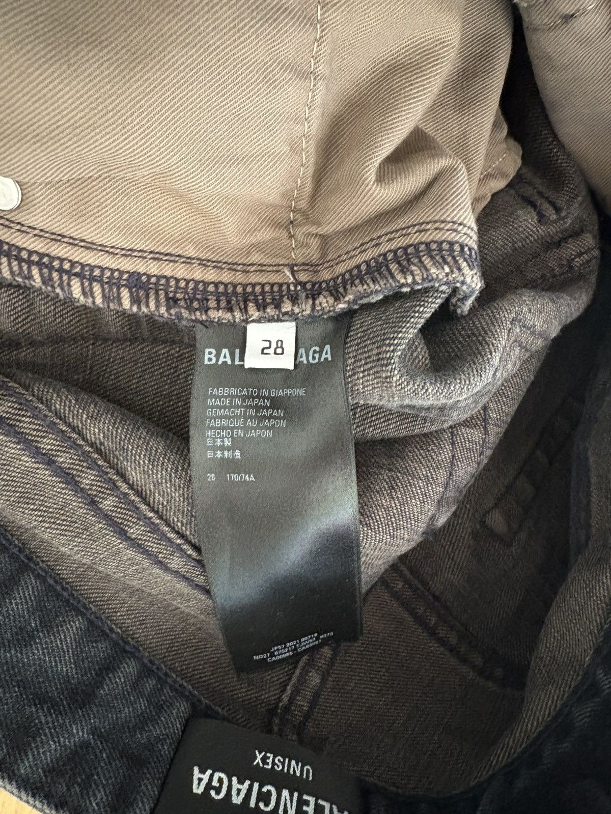 Balenciaga BALENCIAGA FW21 JAPANESE DENIM CARGO PANTS IN BLUE Size US 28 / EU 44 - 9 Thumbnail