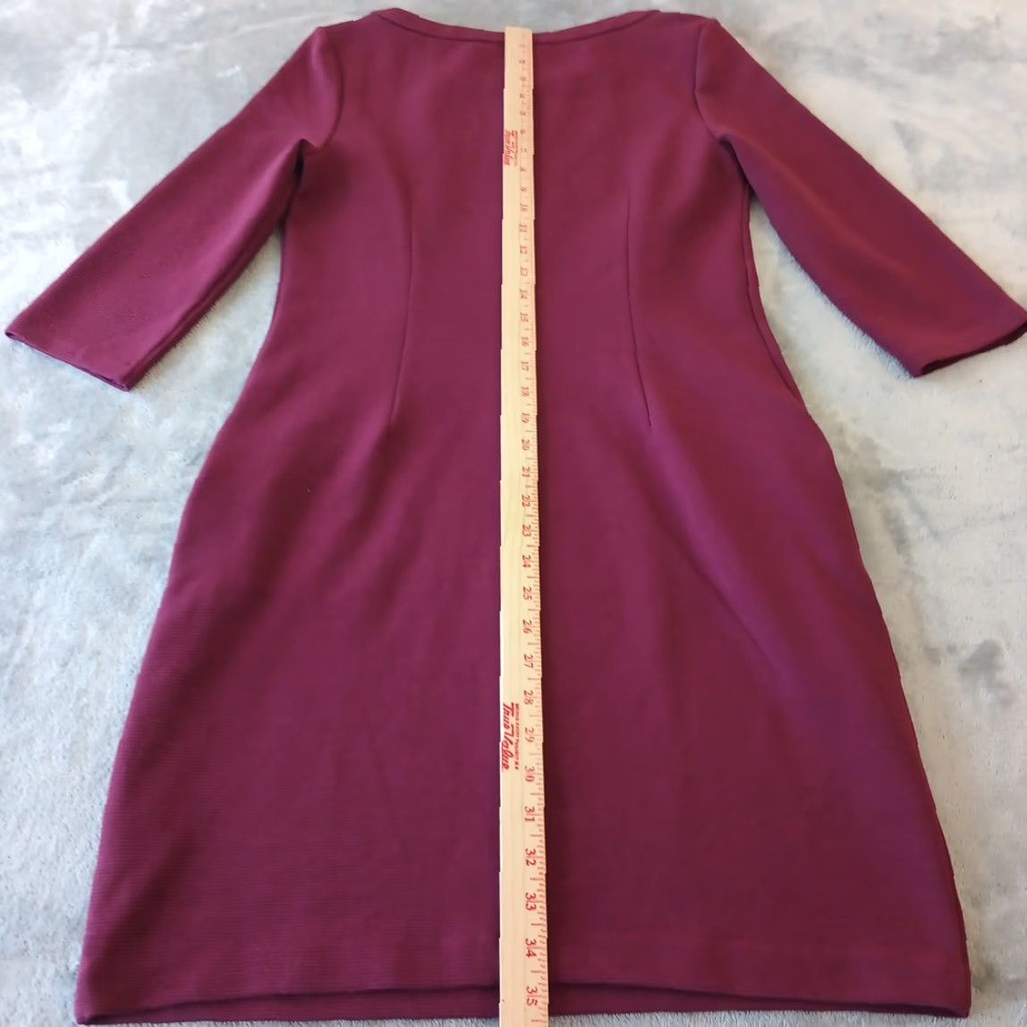 Boden Boden Sheath Dress US Size 6 Purple Striped 3/4 Sleeve Knee Length Pullover Size M / US 6-8 / IT 42-44 - 6 Thumbnail