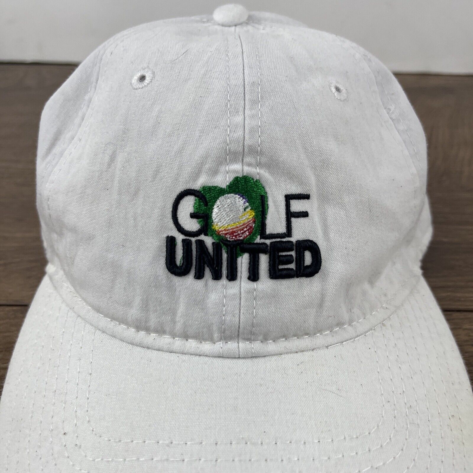 Other United Golf Hat Golf White Hat Adjustable Adult Size Hat Whi Size ONE SIZE - 7 Thumbnail