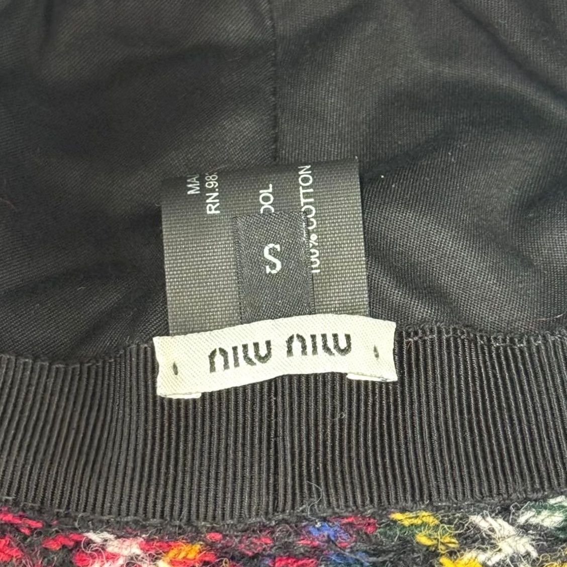 Miu Miu Miu Miu Hat Bakeha Wool Bucket Plaid Pattern Limited Edition VHTF Designer Colle Womens Size ONE SIZE - 7 Thumbnail
