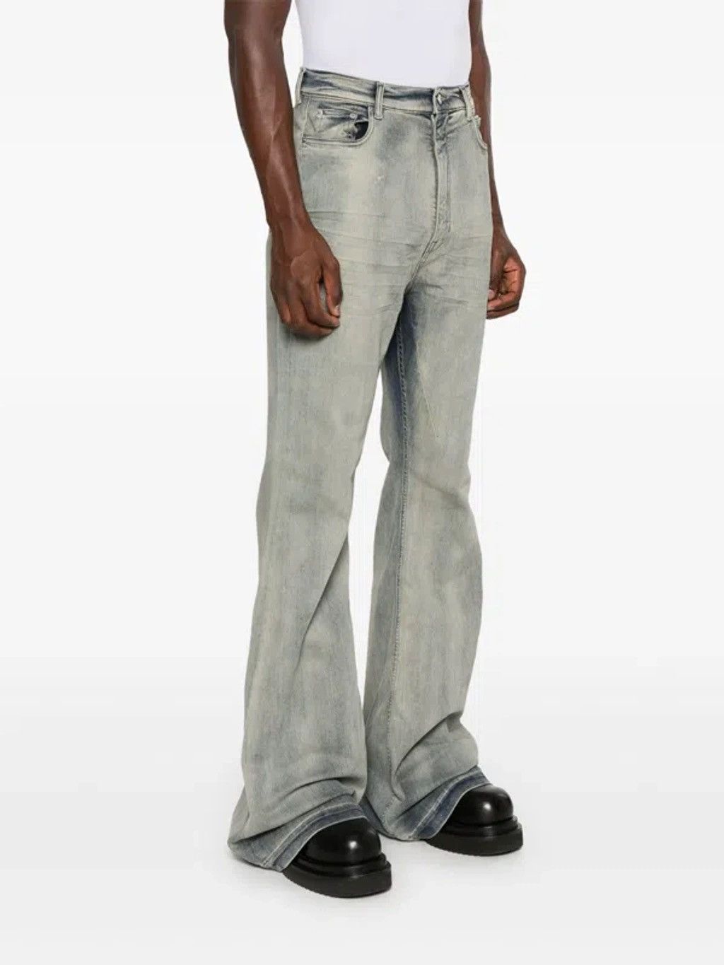 Rick Owens Drkshdw FREE TAX! Rick Owens Bolan Bootcut Sky Jeans Size US 32 / EU 48 - 13 Thumbnail