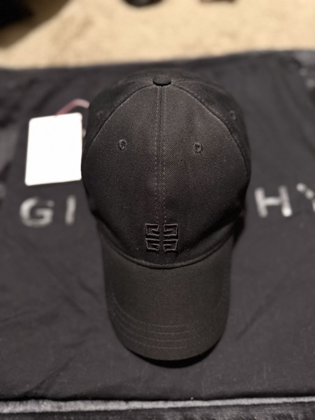 Givenchy *NWT* All Black Givenchy Cap with Silver Clasp Size ONE SIZE - 1 Thumbnail