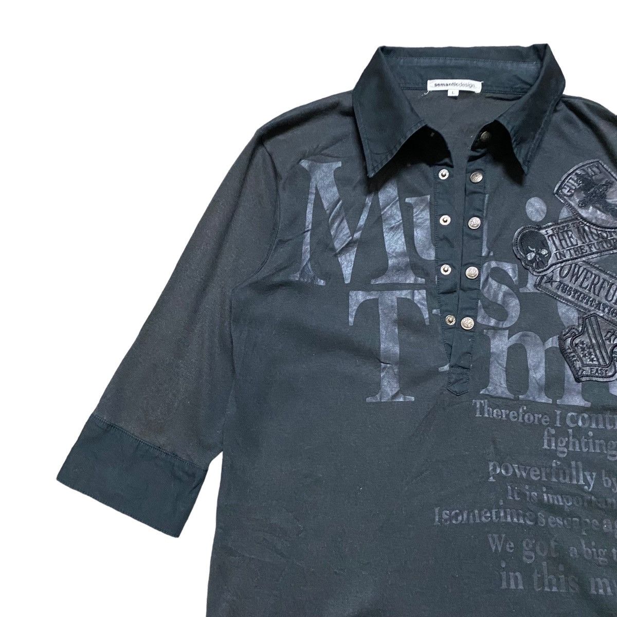 Seditionaries Semantic Design Shirt One Self Prospers Size US M / EU 48-50 / 2 - 3 Thumbnail