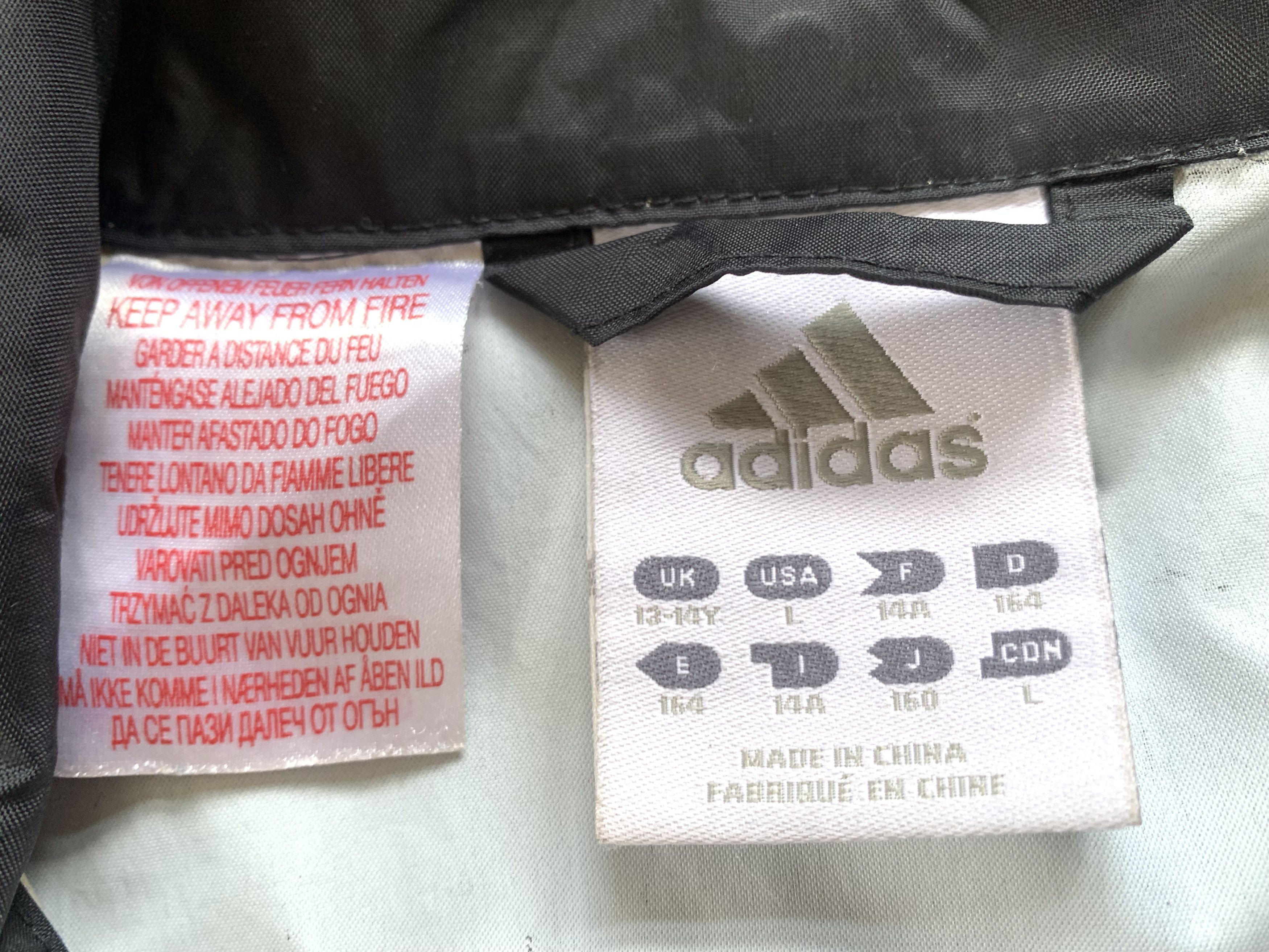 Adidas Youth Vintage Adidas Black Waterproof Rain Jacket Size US XXS / EU 40 - 6 Thumbnail