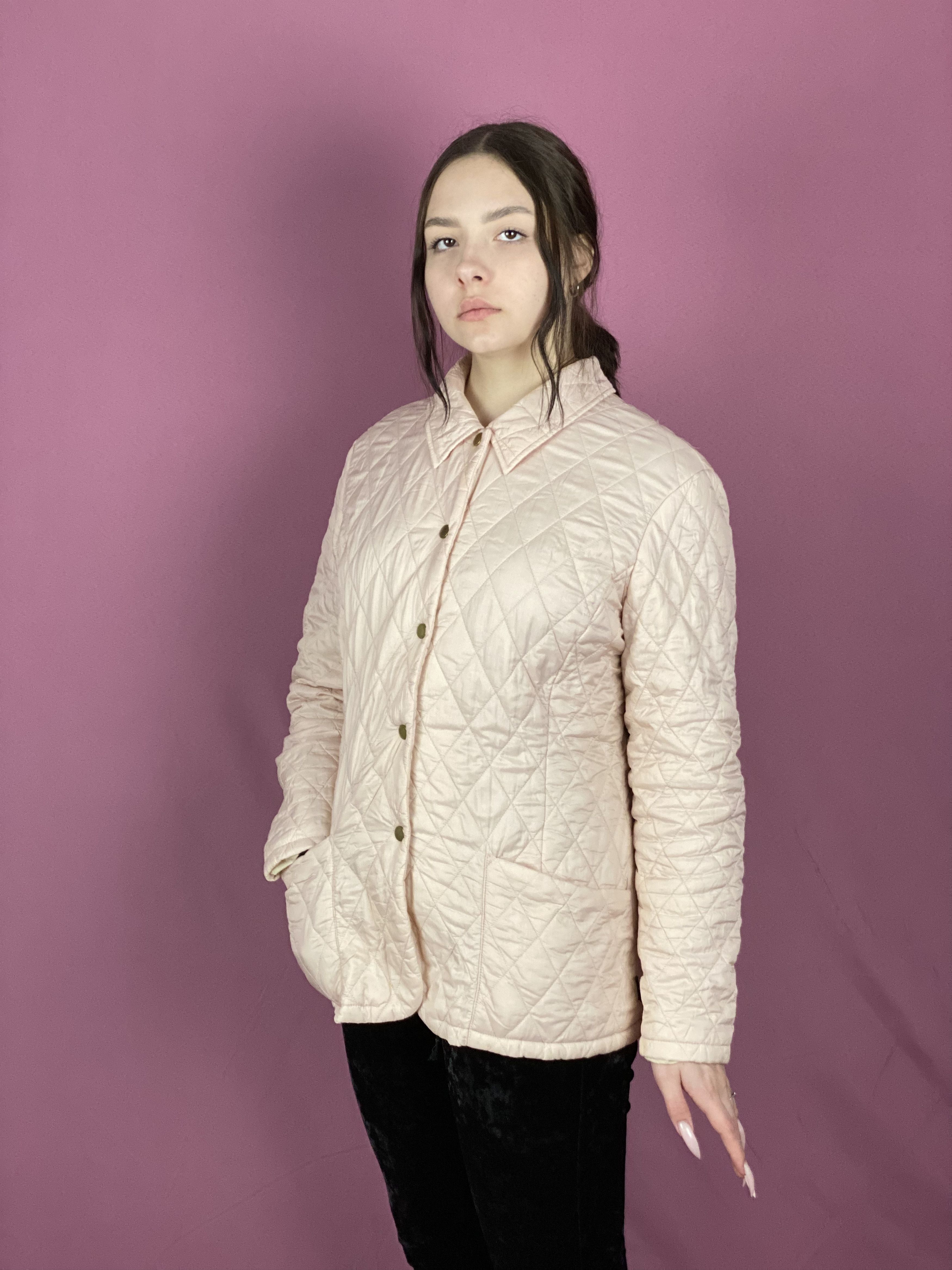 Barbour × Vintage Barbour Vintage Women's Quilted Jacket - L Size L / US 10 / IT 46 - 2 Thumbnail