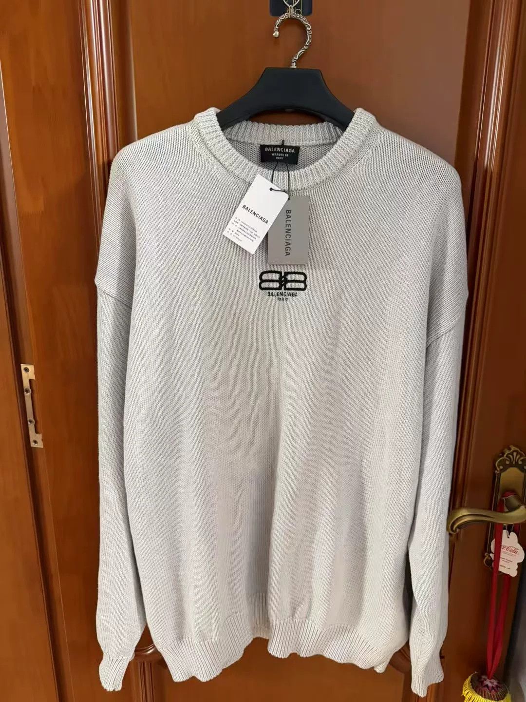 Balenciaga balenciaga double B embroidered sweater Size US L / EU 52-54 / 3 - 1 Thumbnail