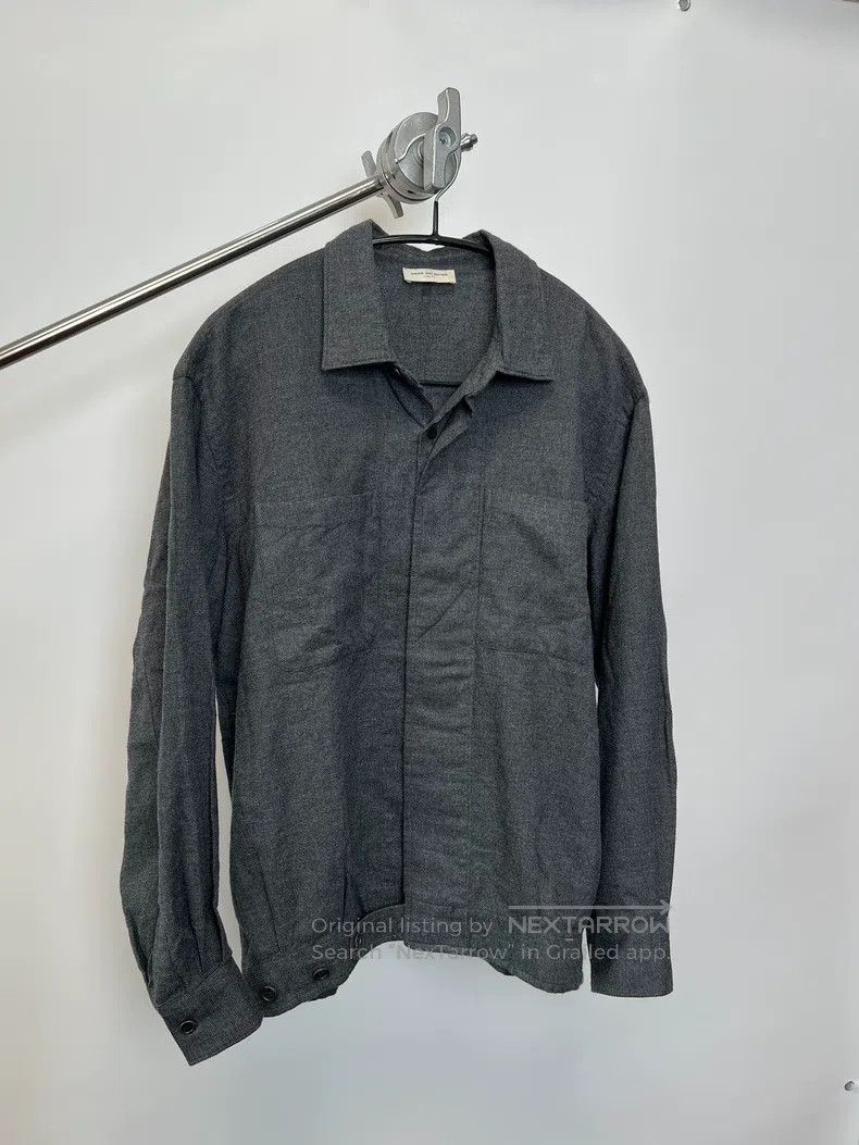 Dries Van Noten DRIES VAN NOTEN Grayish Blue Tailored Shirt Size US S / EU 44-46 / 1 - 2 Thumbnail