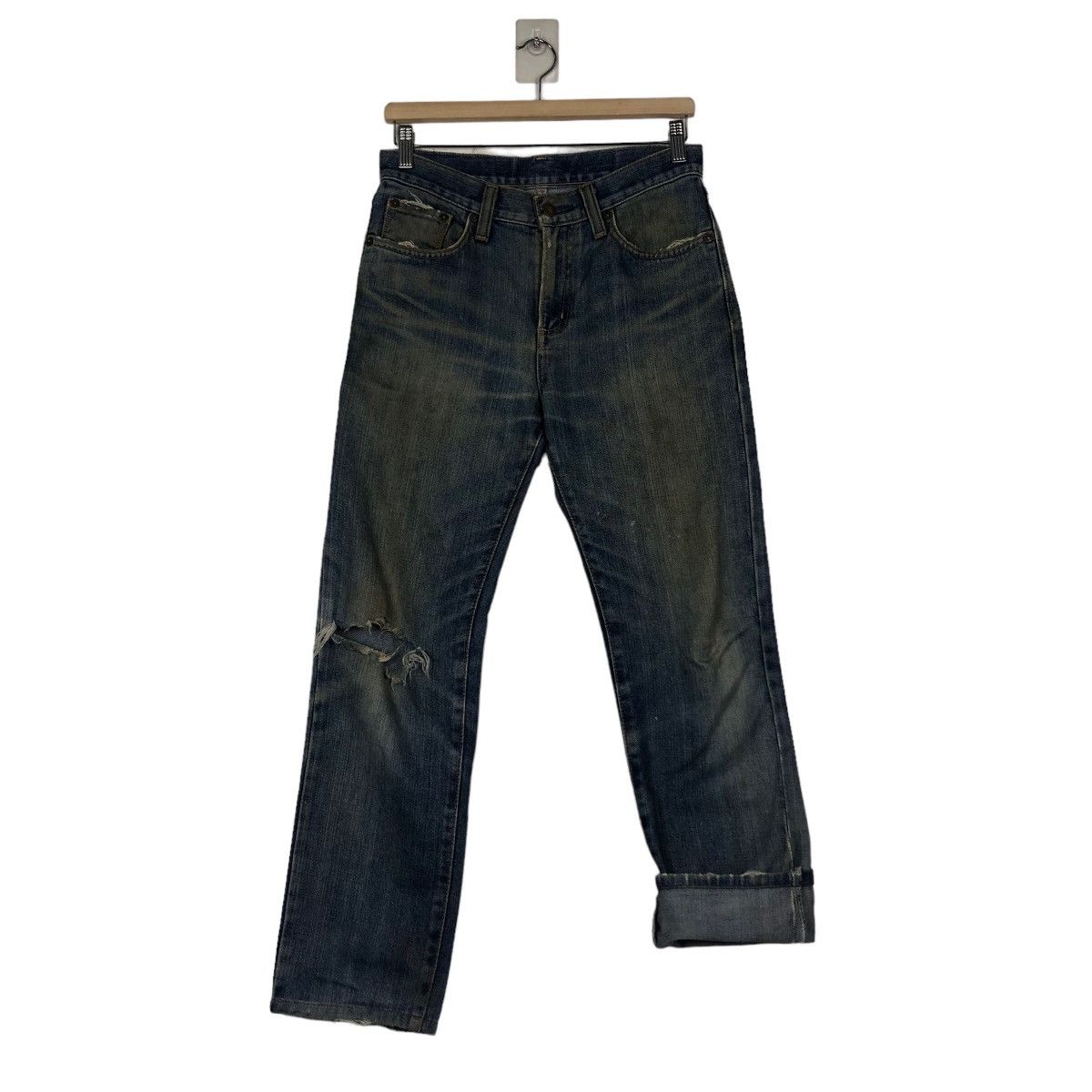 Edwin 🔥VINTAGE DENIM JEANS WRANGLER UNION MADE Size US 30 / EU 46 - 13 Thumbnail