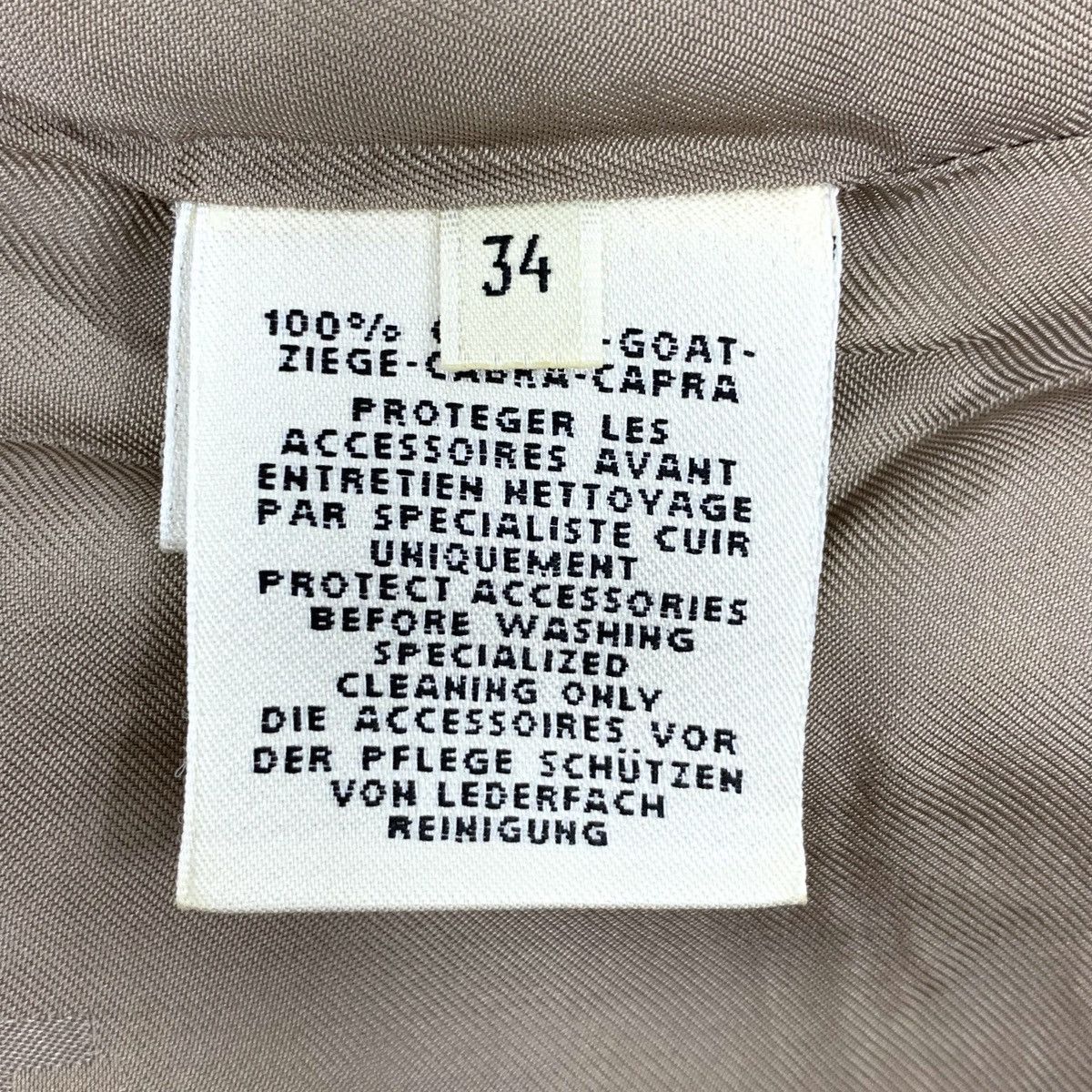 Hermes Hermes Brown Lambskin Leather Casual Shorts K26WX Size 24" / US 00 / IT 34 - 6 Thumbnail