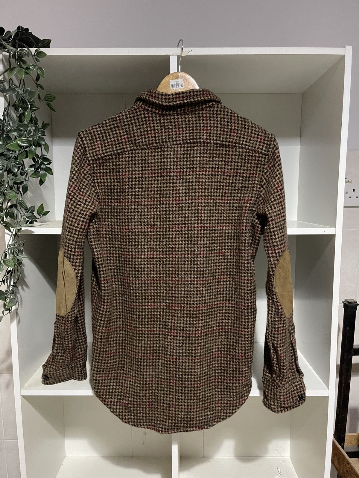 Polo Ralph Lauren Suede-Patch Shetland Wool Overshirt Size US XS / EU 42 / 0 - 4 Thumbnail