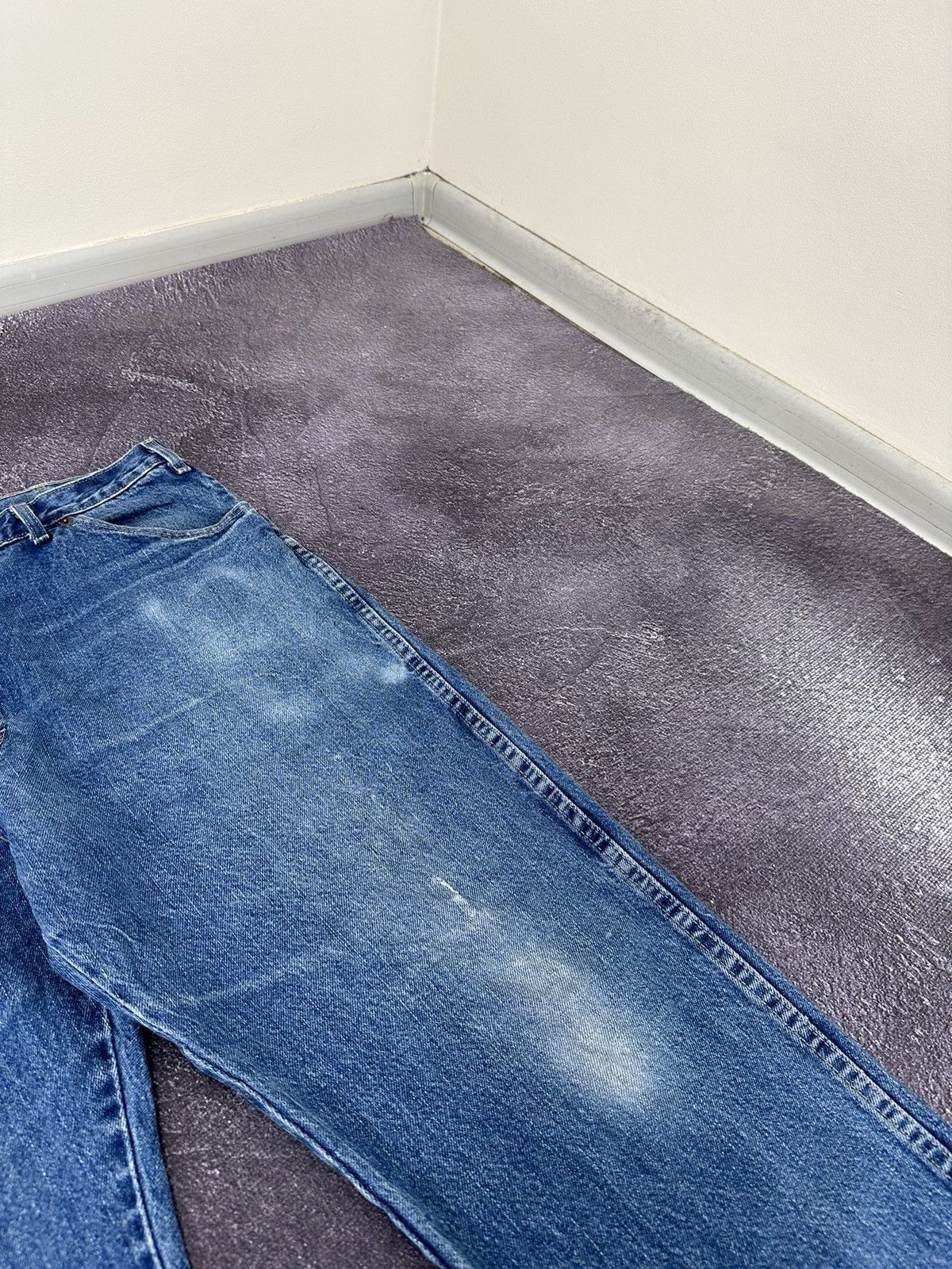 Dickies Vintage Dickies Faded Opium Blue Denim Baggy USA Work Jeans Size US 40 / EU 56 - 13 Thumbnail
