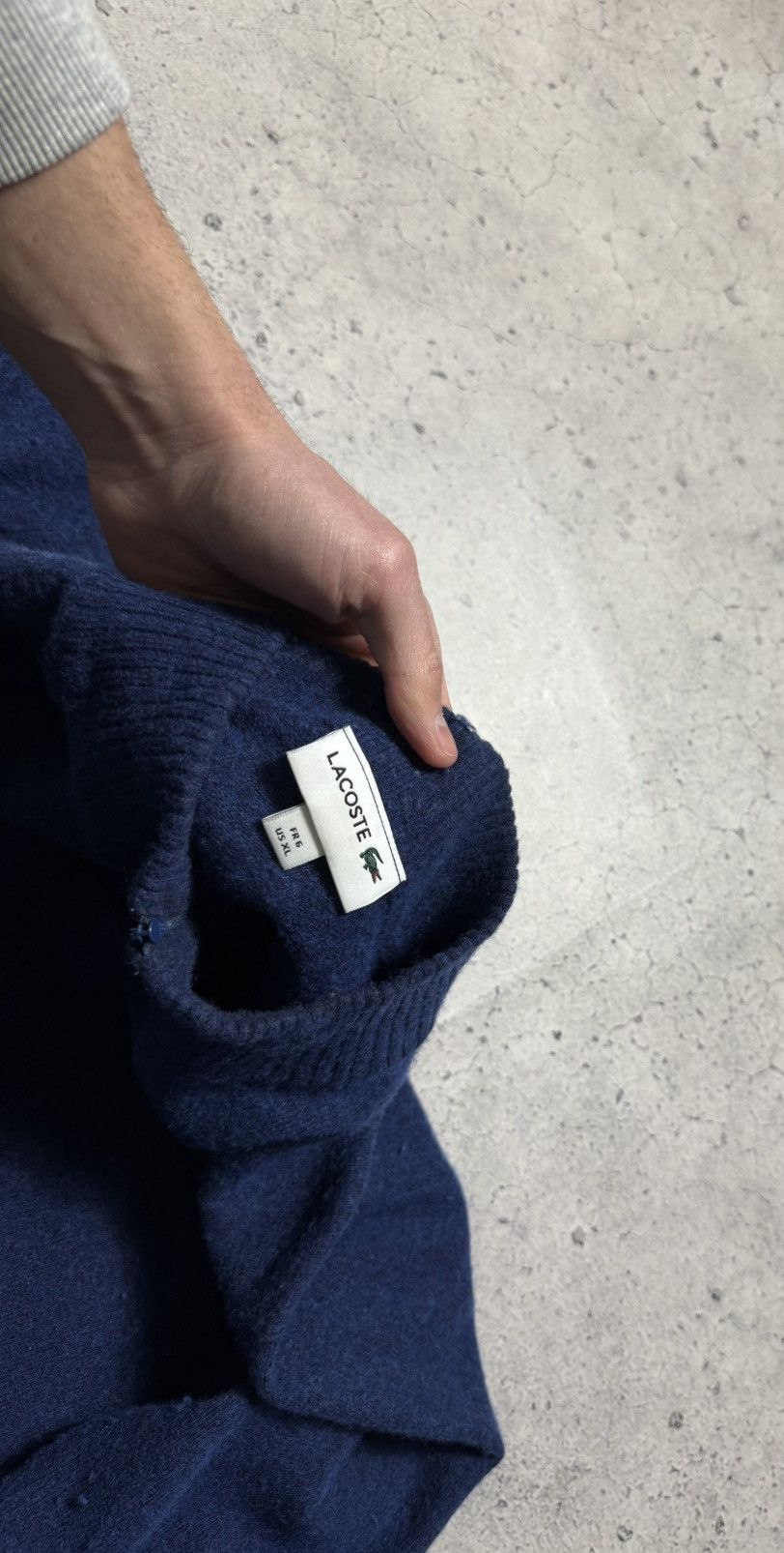 Lacoste Lacoste 1/4 Zip Wool Sweater Blue Size XL Size US XL / EU 56 / 4 - 6 Thumbnail