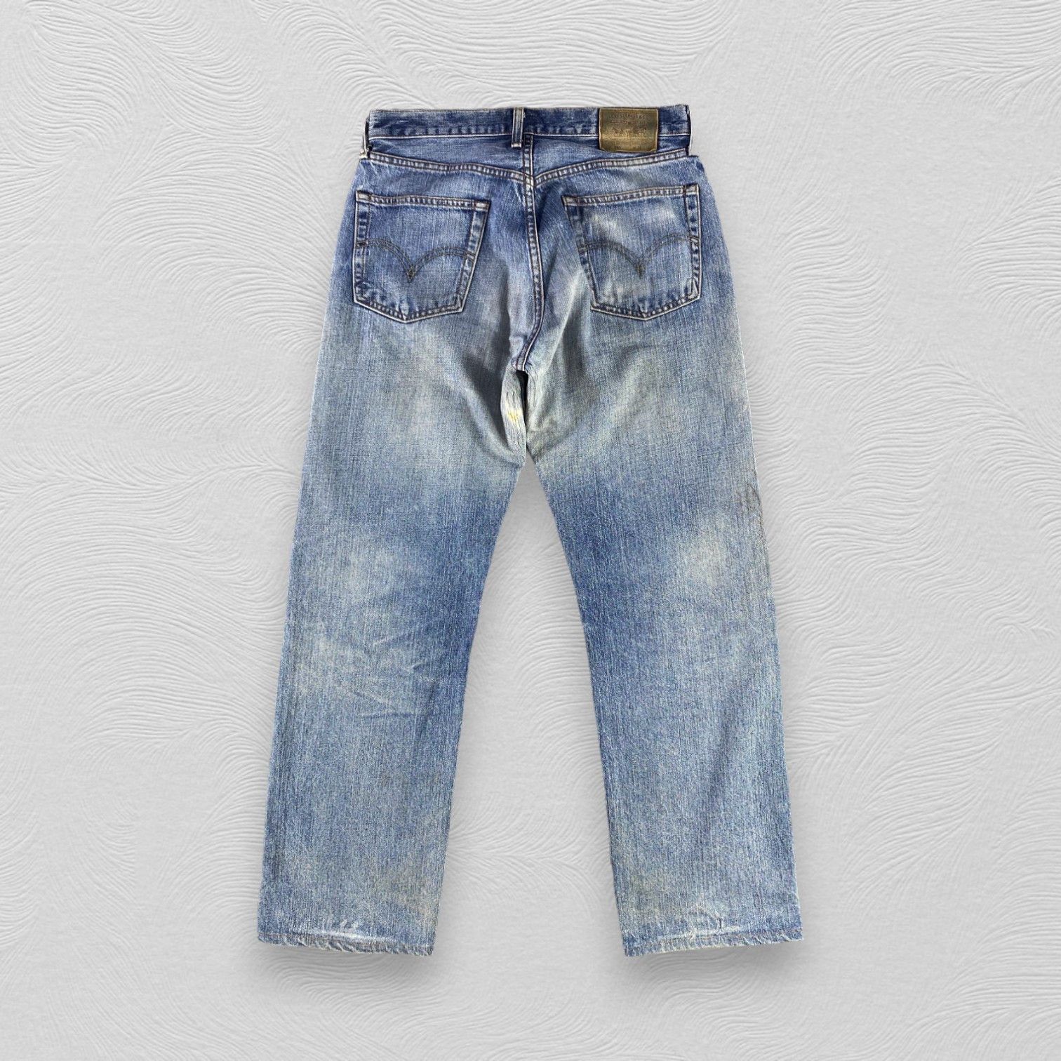 Levi's Vintage Levis 503 Jeans Distressed Denim KJ3376 Size US 31 - 2 Thumbnail