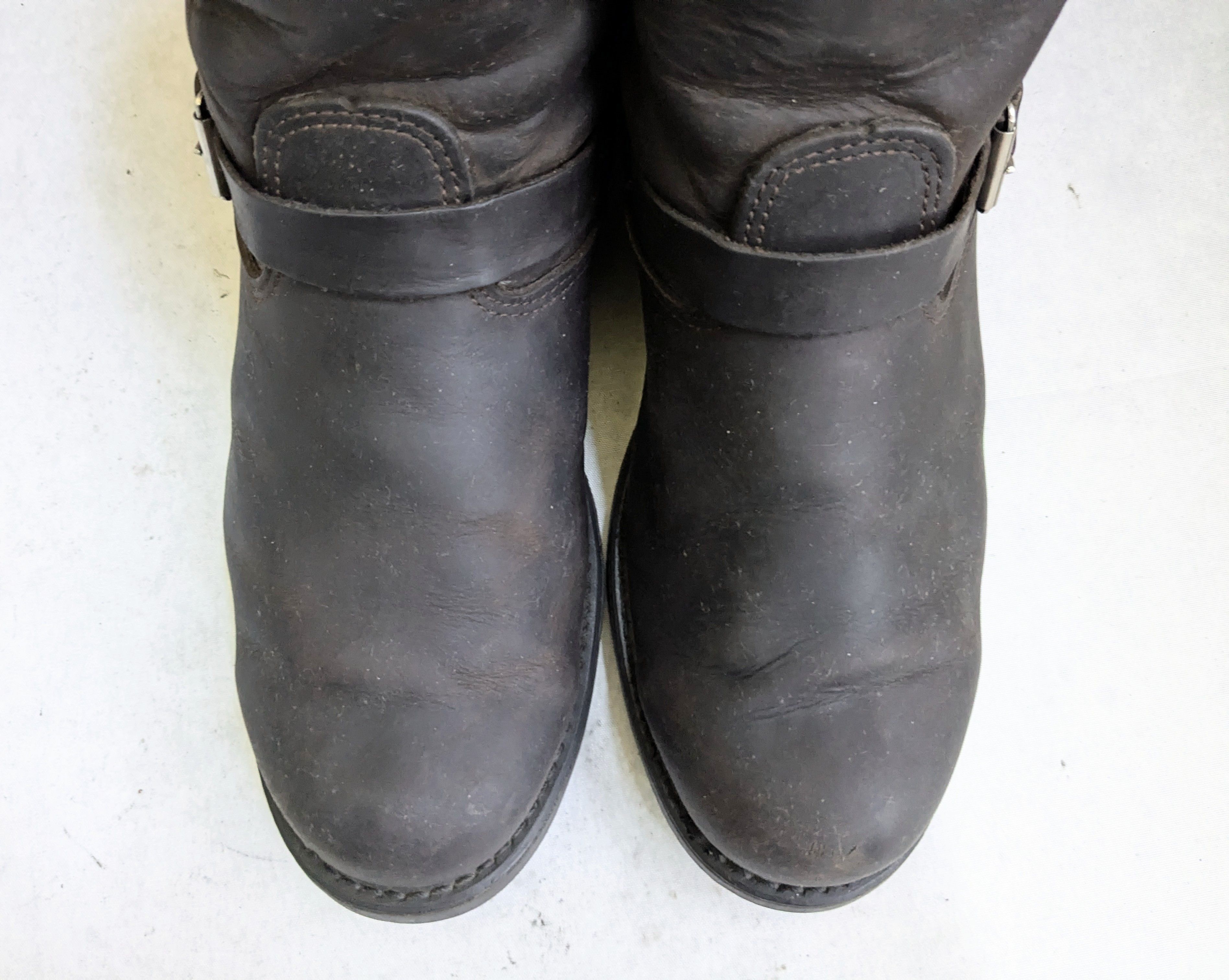 Frye Frye Engineer Boots Brown 10.5 M Leather Straps Buckle Size US 10.5 / EU 43-44 - 3 Thumbnail