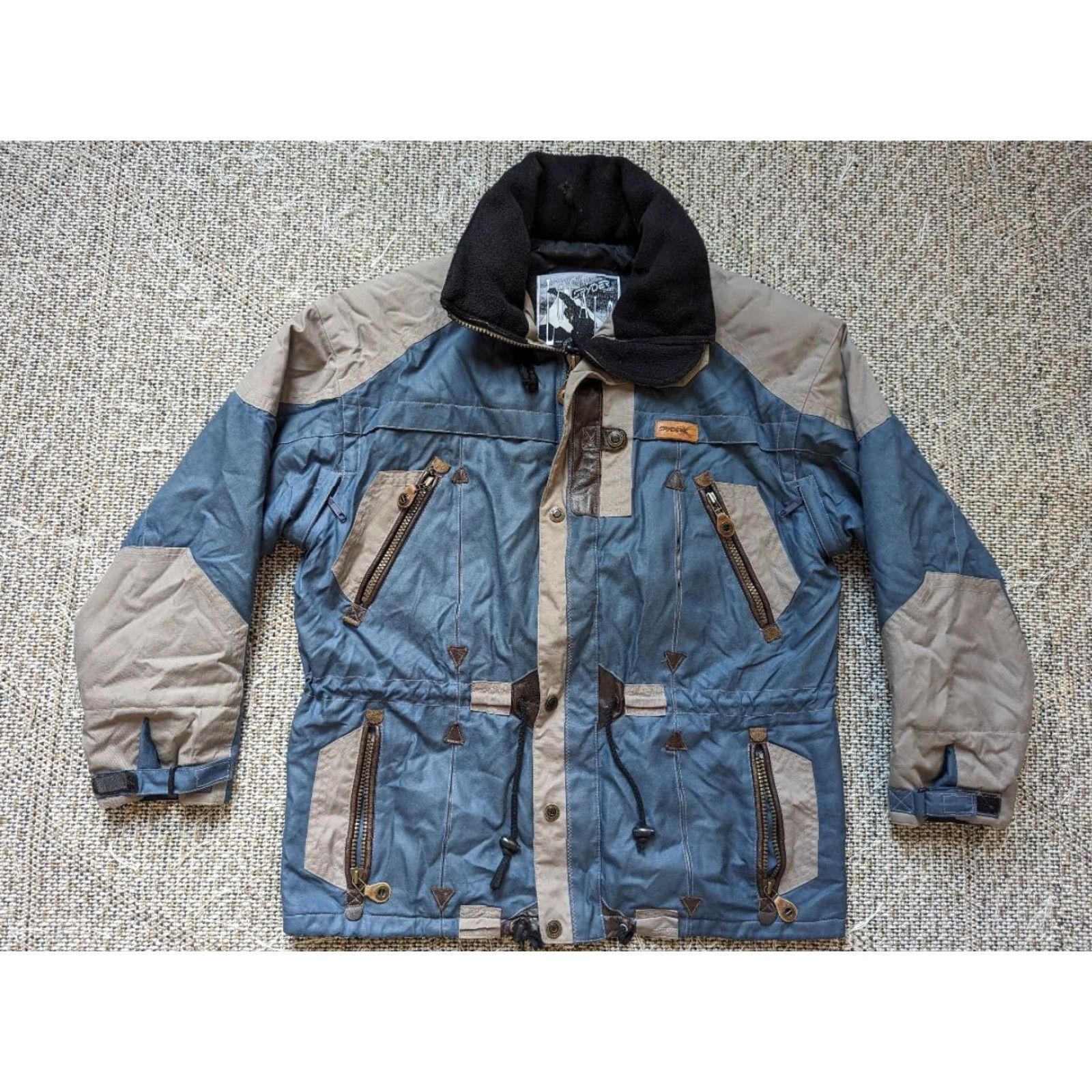 Spyder VINTAGE SPYDER Jacket Coat M Men Blue Gray 1990s Nylon Parka Size US M / EU 48-50 / 2 - 2 Thumbnail