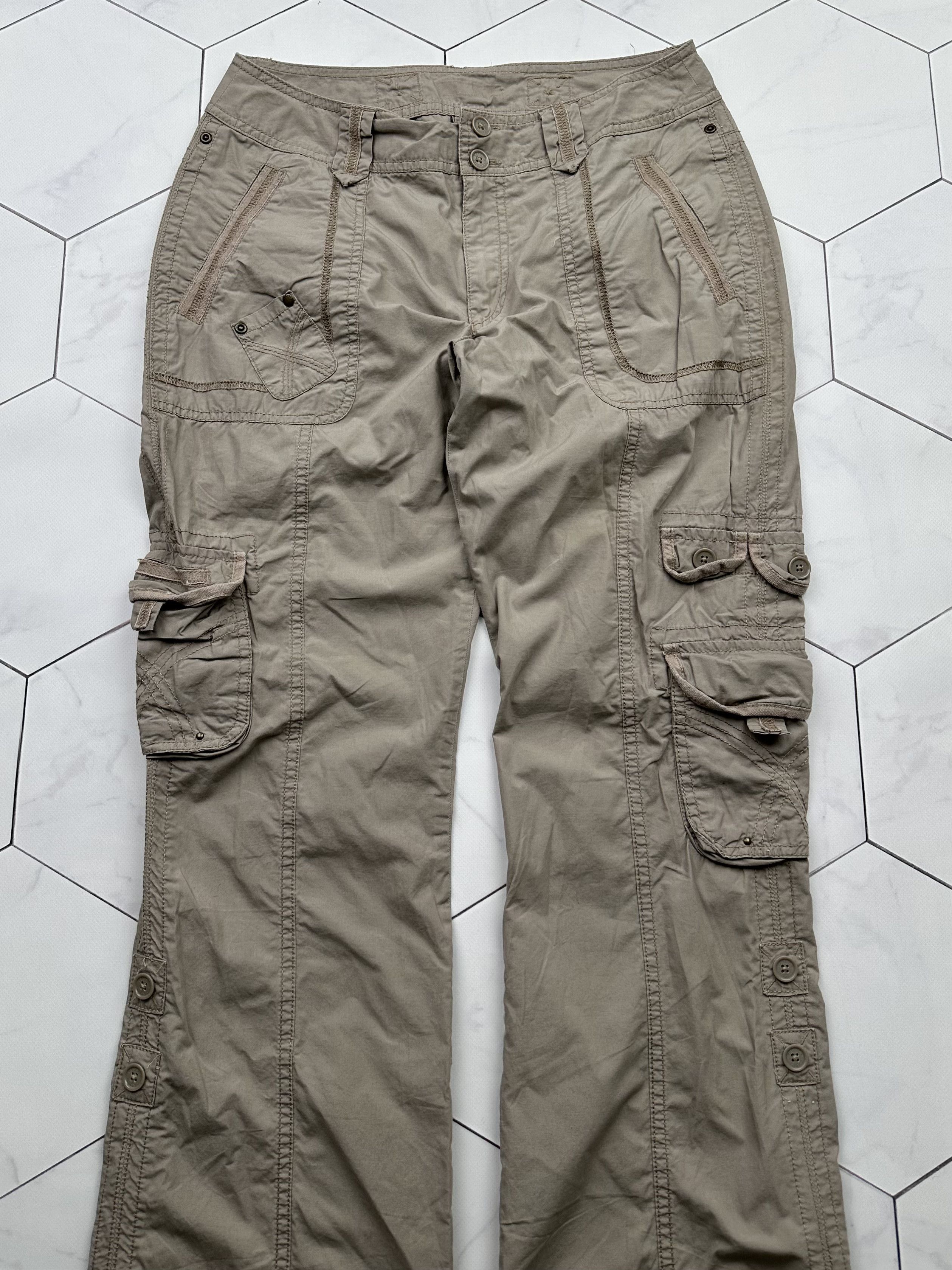 Vintage Vintage Cargo Flare Pants (B437)E2 Size US 30 / EU 46 - 2 Thumbnail