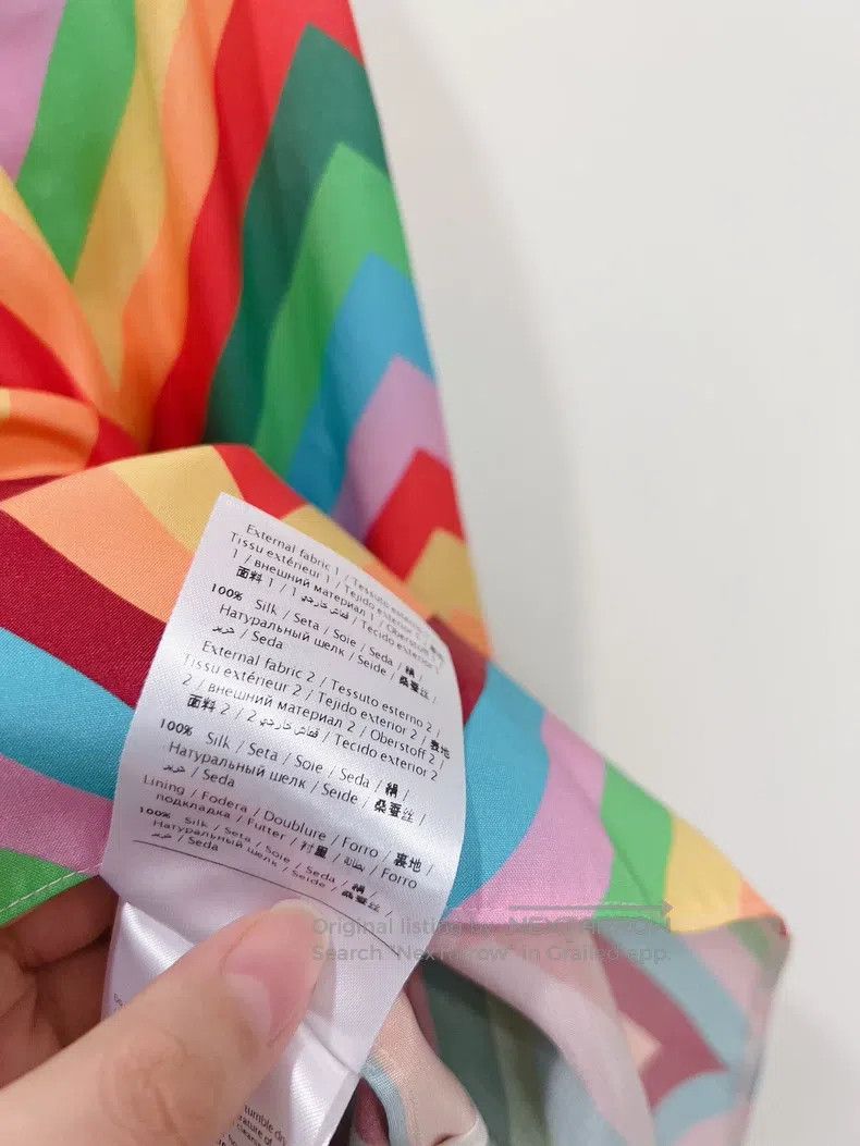 Valentino Valentino Rainbow silk dress Size M / US 6-8 / IT 42-44 - 9 Thumbnail
