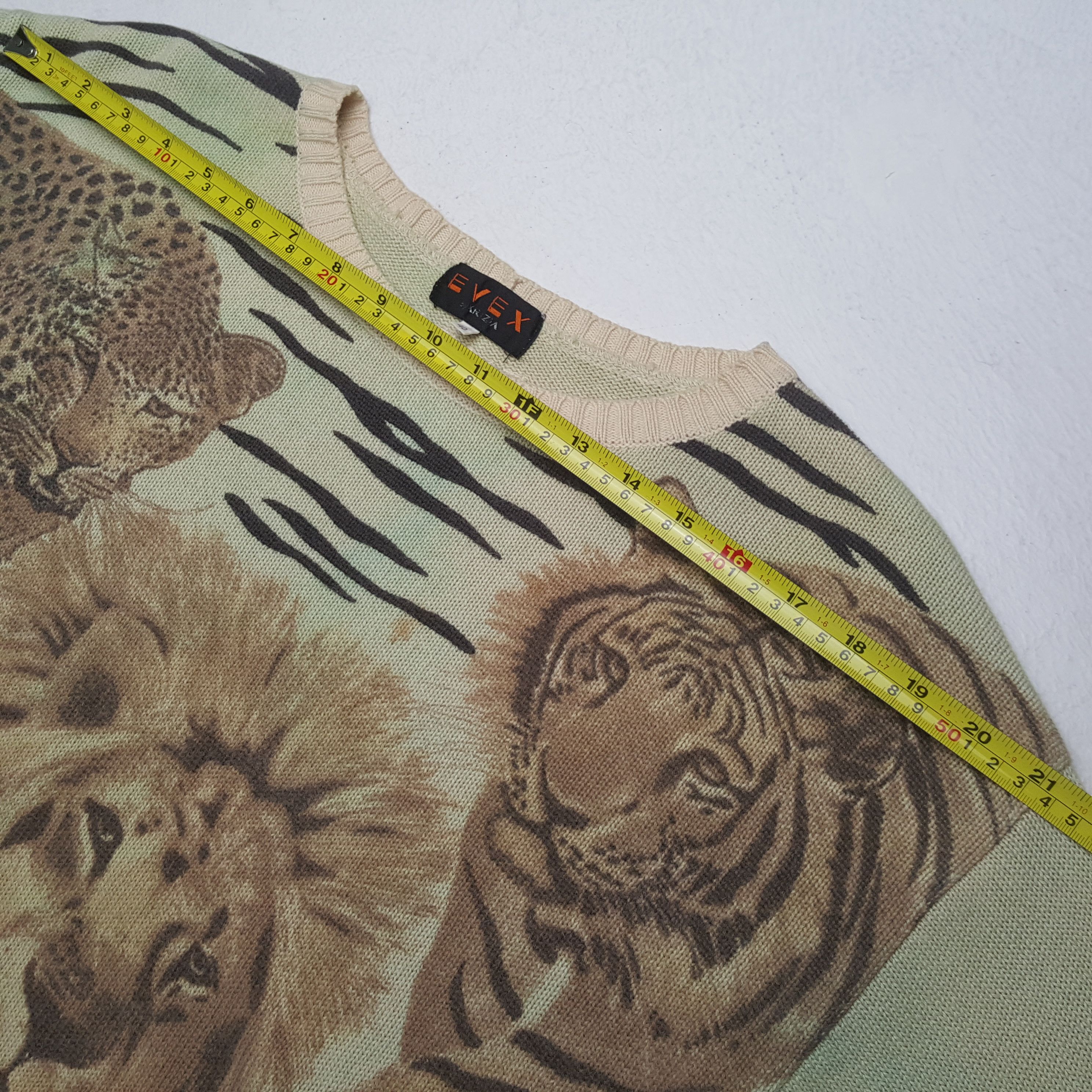 Vintage Evex Wild Life Animals Design Sweatshirt RR1 Size L / US 10 / IT 46 - 6 Thumbnail