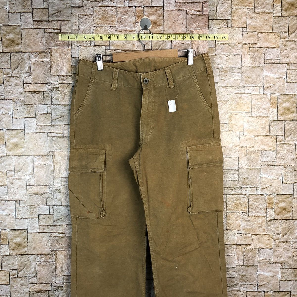 Japanese Brand Dude Drunch Brown Cargo Multipocket Pants #A614 Size US 30 / EU 46 - 2 Thumbnail