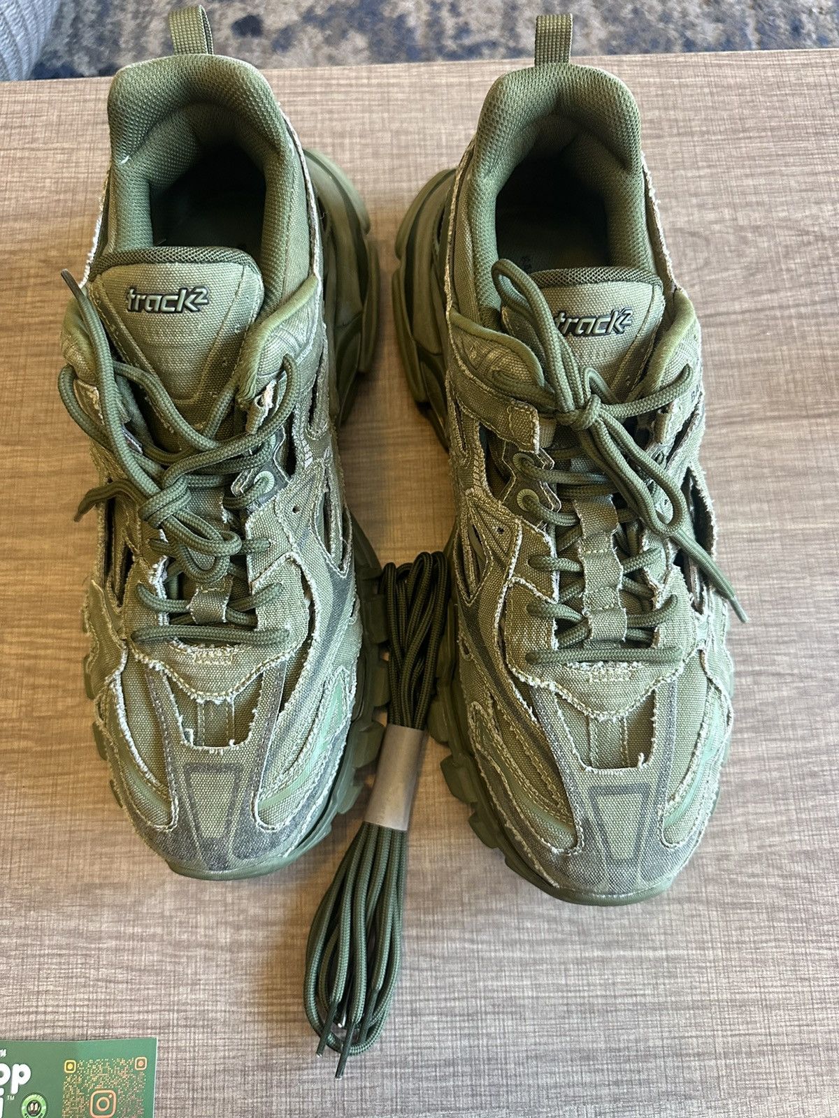 Balenciaga Balenciaga Green Track 2 Runner Worn Once Size US 12 / EU 45 - 3 Thumbnail