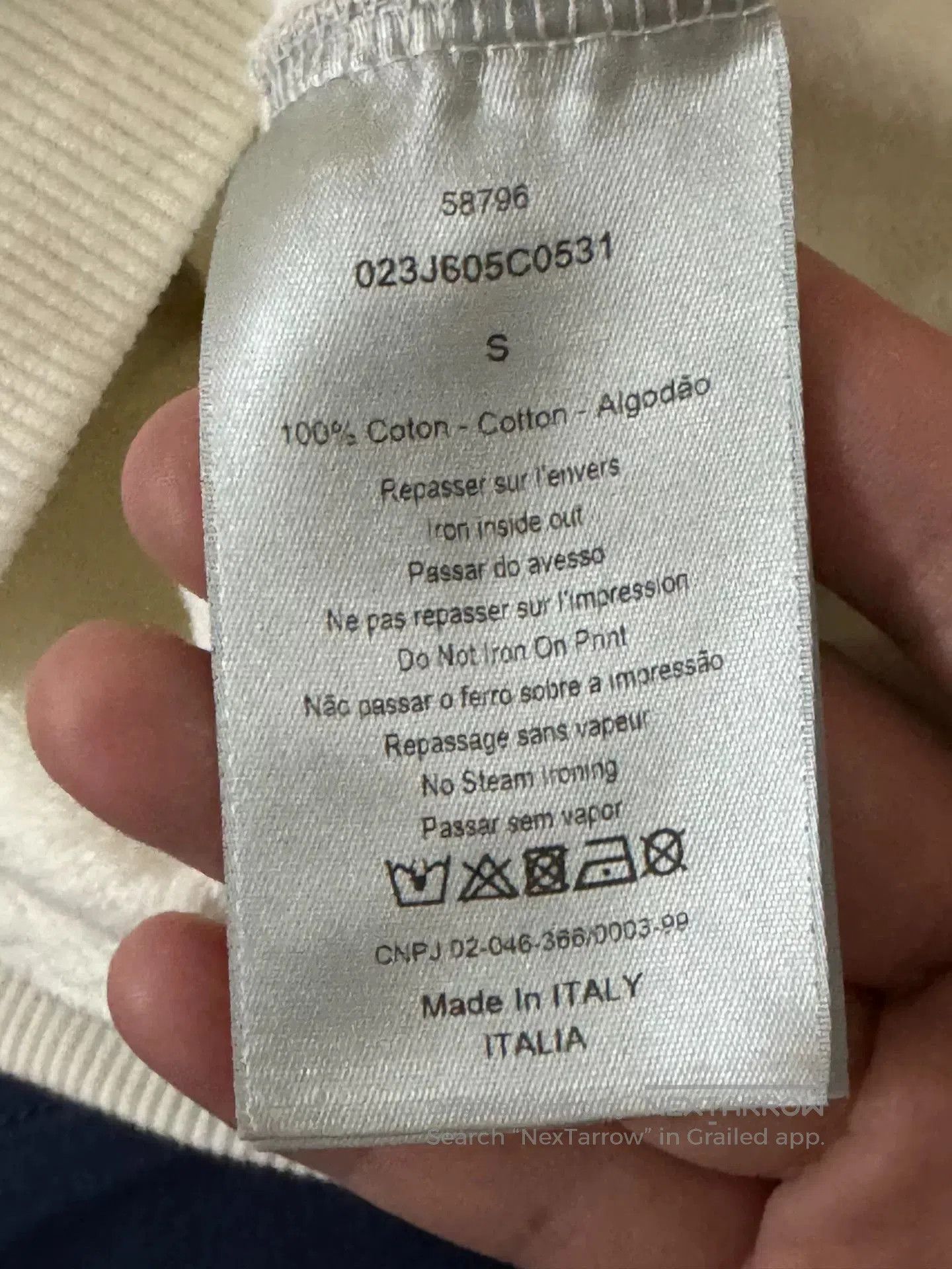 Dior dior logo graphic white hoodie. Size S / US 4 / IT 40 - 4 Thumbnail