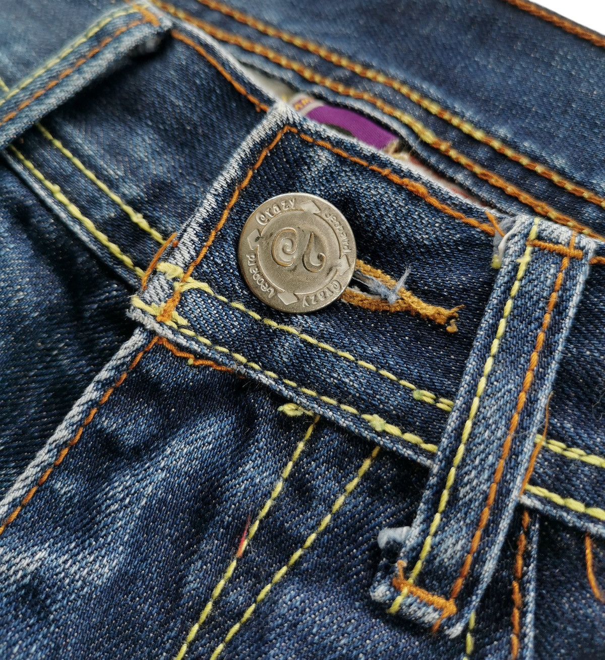 Japanese Brand Joneaa Crazy Leopard Strategy The Art Denim Size US 29 - 9 Thumbnail