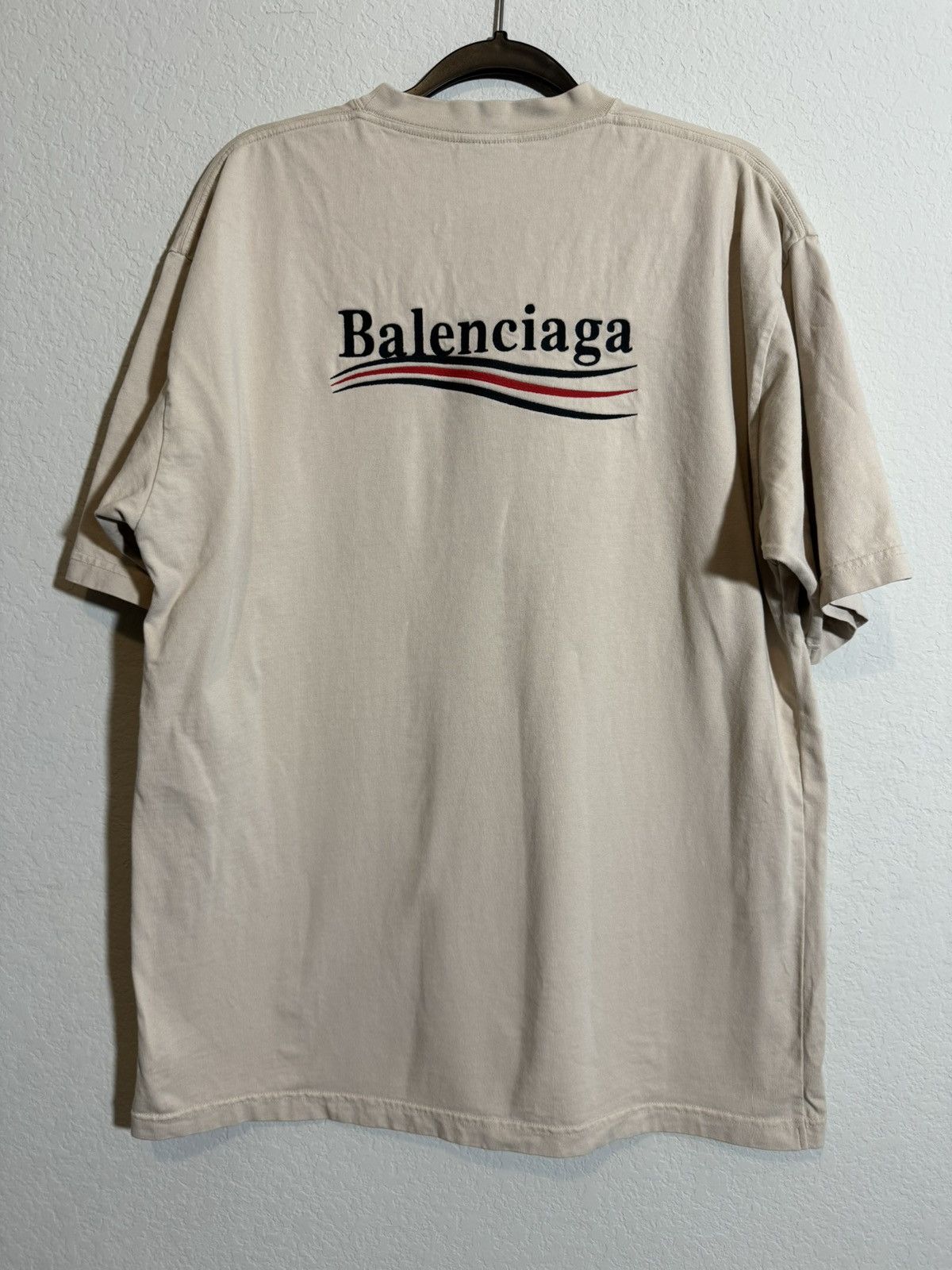 Balenciaga Campaign Logo Embroidered T-shirt Size US S / EU 44-46 / 1 - 1 Thumbnail