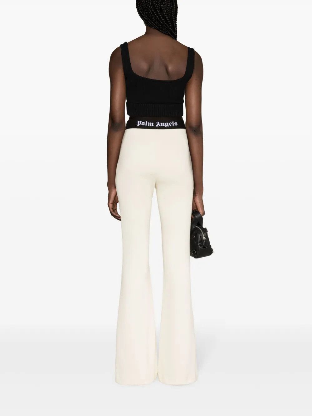 Palm Angels o1y1125 Sweatpant in Off-White/Black Size 27" / US 4 / IT 40 - 3 Thumbnail