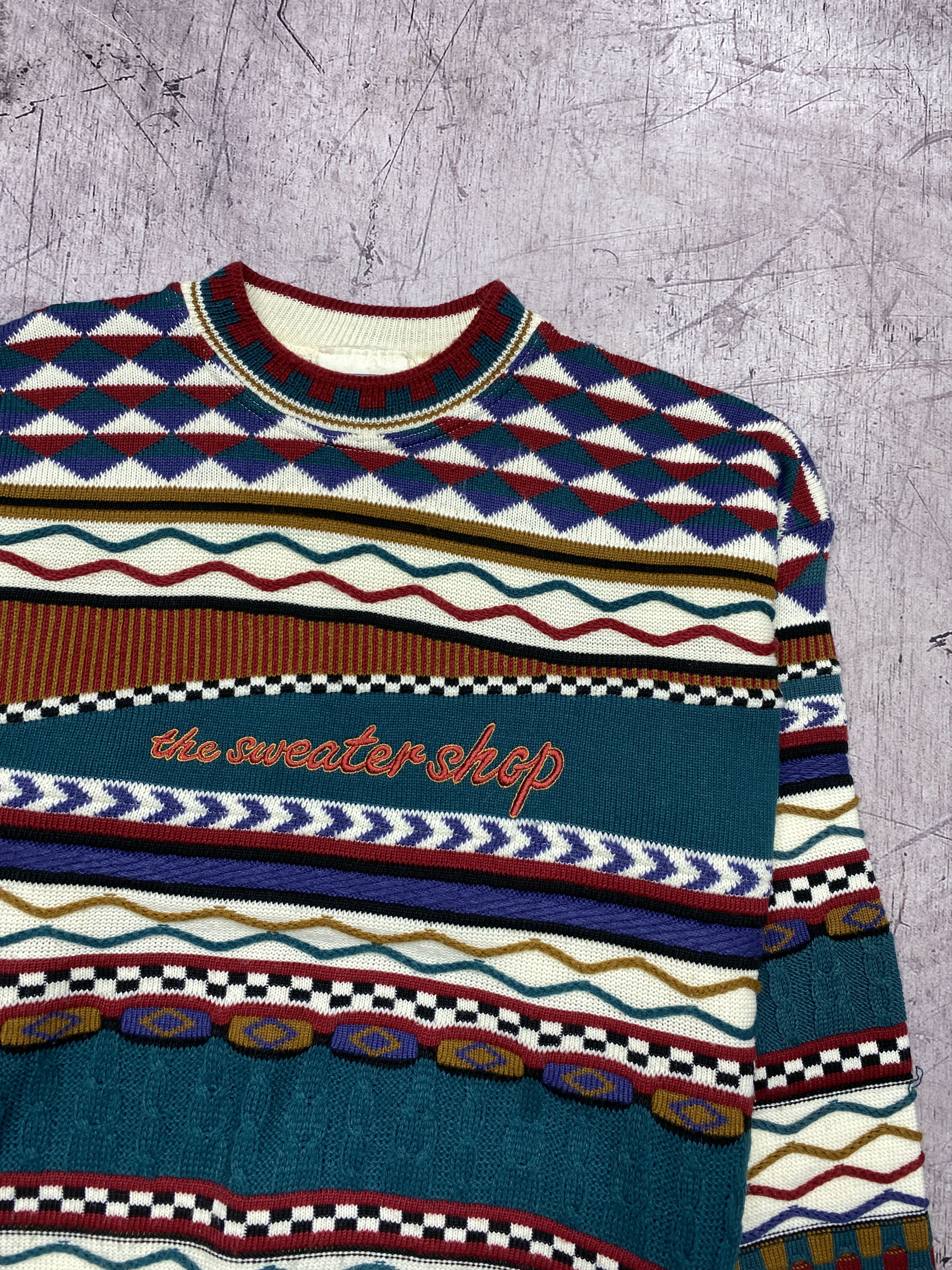 Vintage Vintage 90s Mens Coogi Style Textured Biggie Cozy Sweater Size US XL / EU 56 / 4 - 2 Thumbnail
