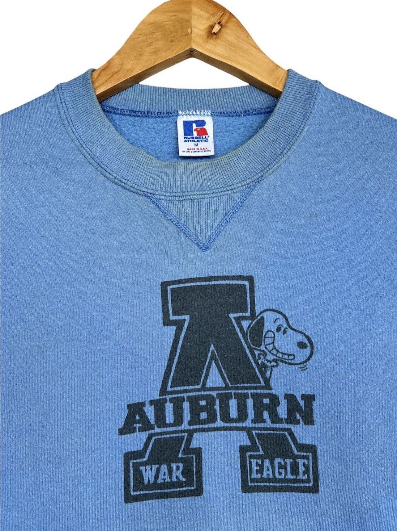 Russell Athletic Vintage 90s Russell Peanuts Auburn Baggy Boxy Sweatshirt Size US M / EU 48-50 / 2 - 4 Thumbnail