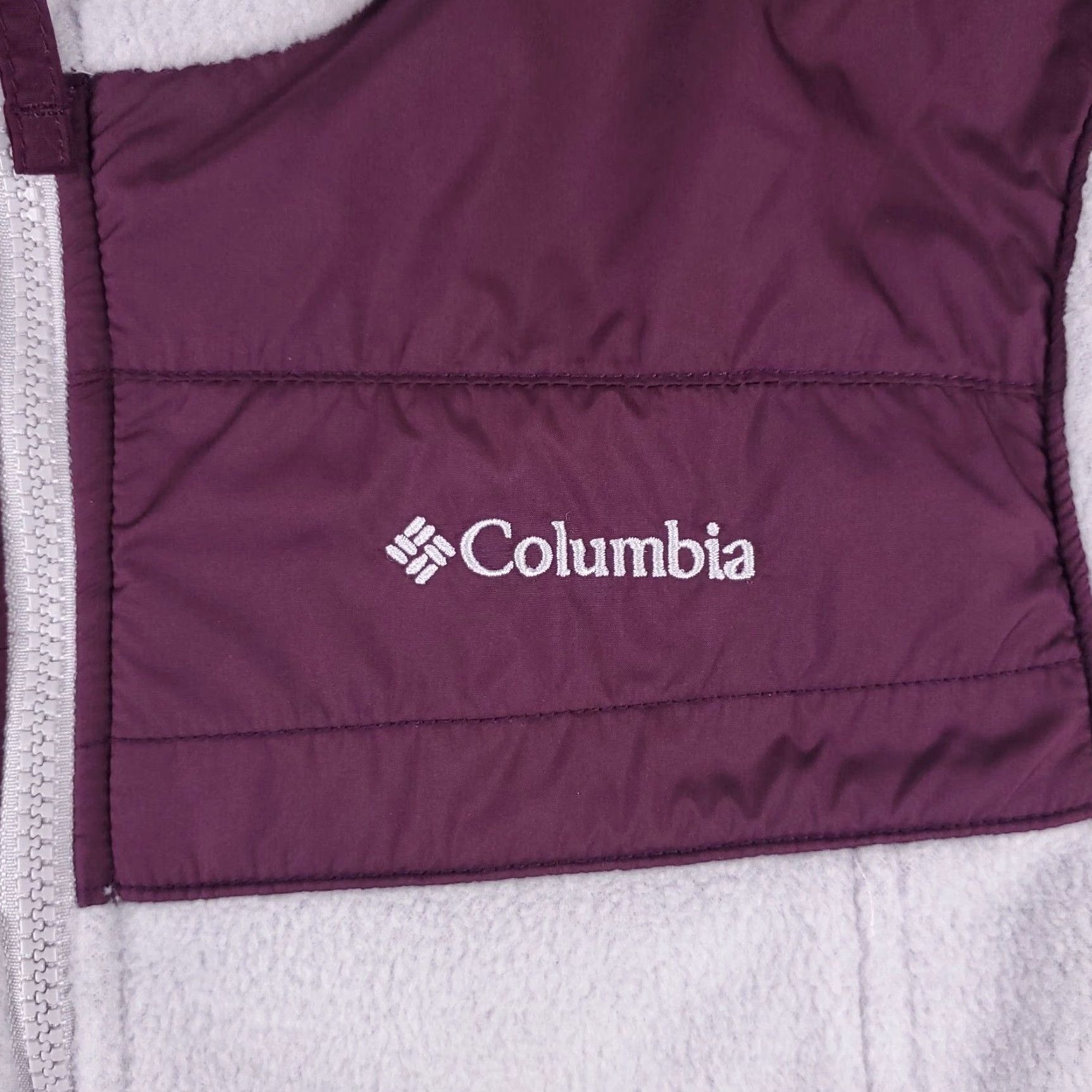 Vintage Columbia Jacket Womens Small Purple Fleece Full Zip Up Sweater Ladies Size S / US 4 / IT 40 - 2 Thumbnail