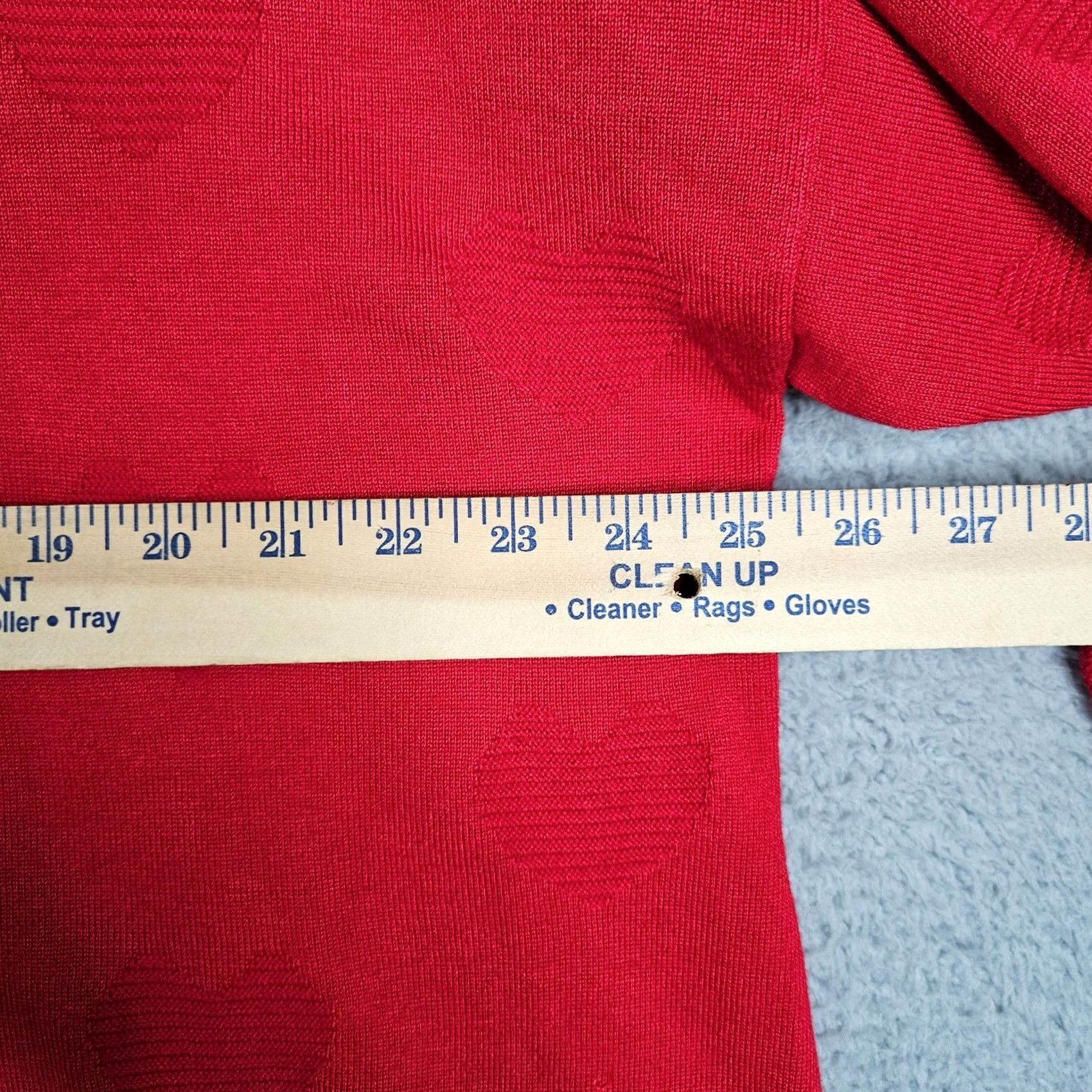 Vintage Cable & Gauge Red Long Sleeve Pull-over Sweater - Size 2X Size XXL / US 16-18 / IT 52-54 - 5 Thumbnail