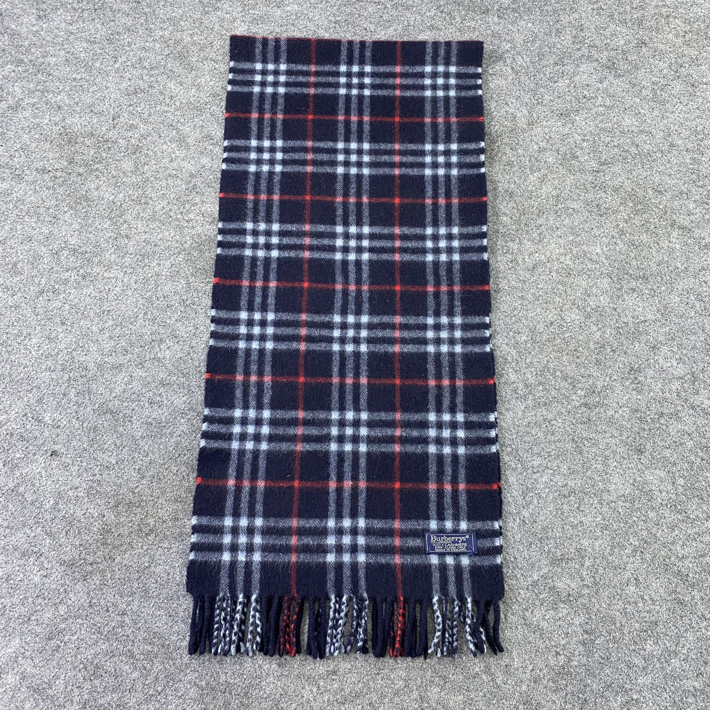 Burberry Burberry Cashmere Muffler / Scarf / Neckwear-T1508 Size ONE SIZE - 2 Thumbnail