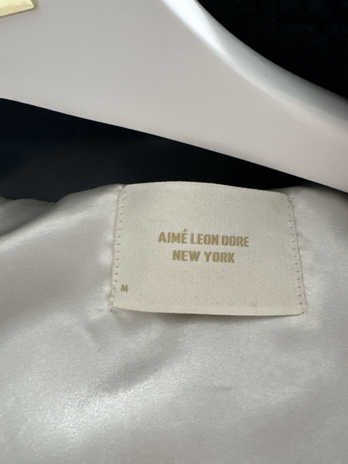 Aime leon dore leather jacket