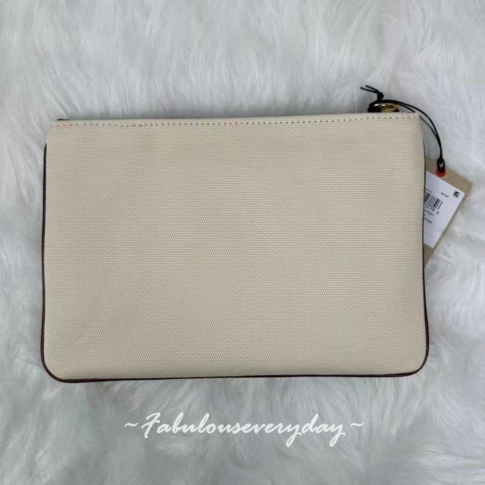 Coach The Coach Coffee Shop Official Pouch Clutch Bag Canvas CS485 Size ONE SIZE - 2 Thumbnail