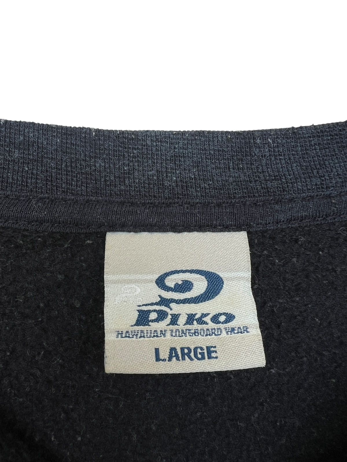 Vintage Vintage Piko Hawaii Surf Big Logo Black Sweatshirt Size US L / EU 52-54 / 3 - 4 Thumbnail