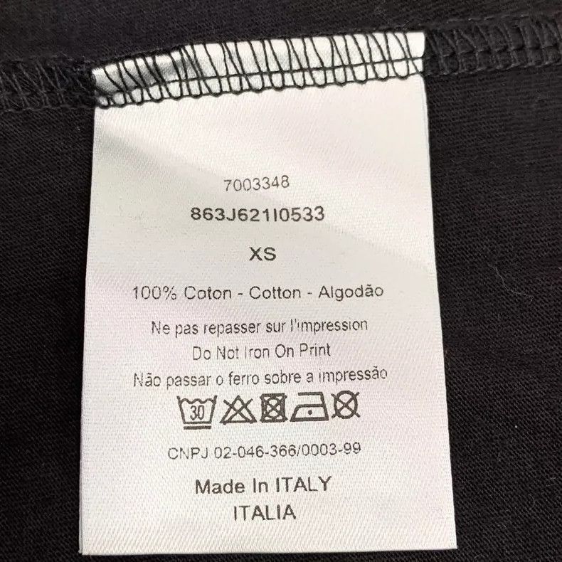 Dior Christian Dior Black Logo Cotton T-2505 Size XS / US 0-2 / IT 36-38 - 7 Thumbnail