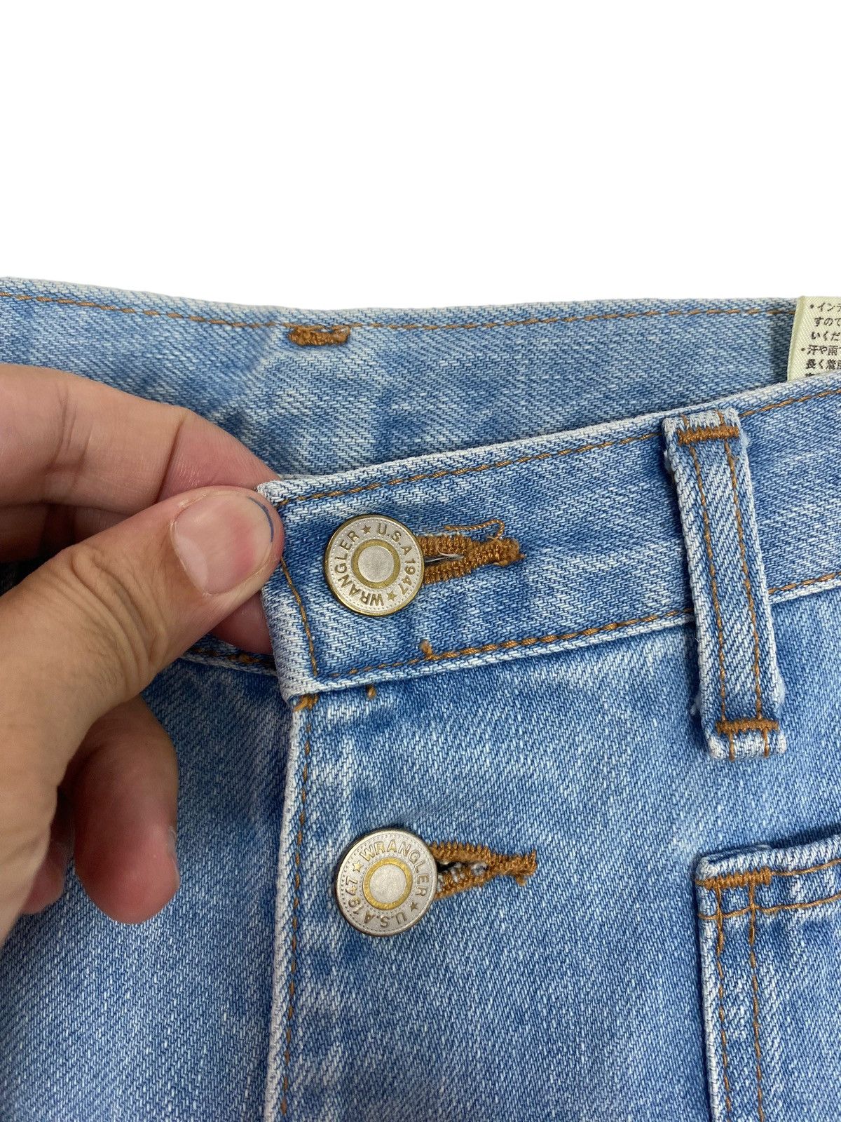 Wrangler Rare‼️ Vintage Wrangler Jeans Button Fly Bootcut Made Japan Size 28" / US 6 / IT 42 - 8 Thumbnail