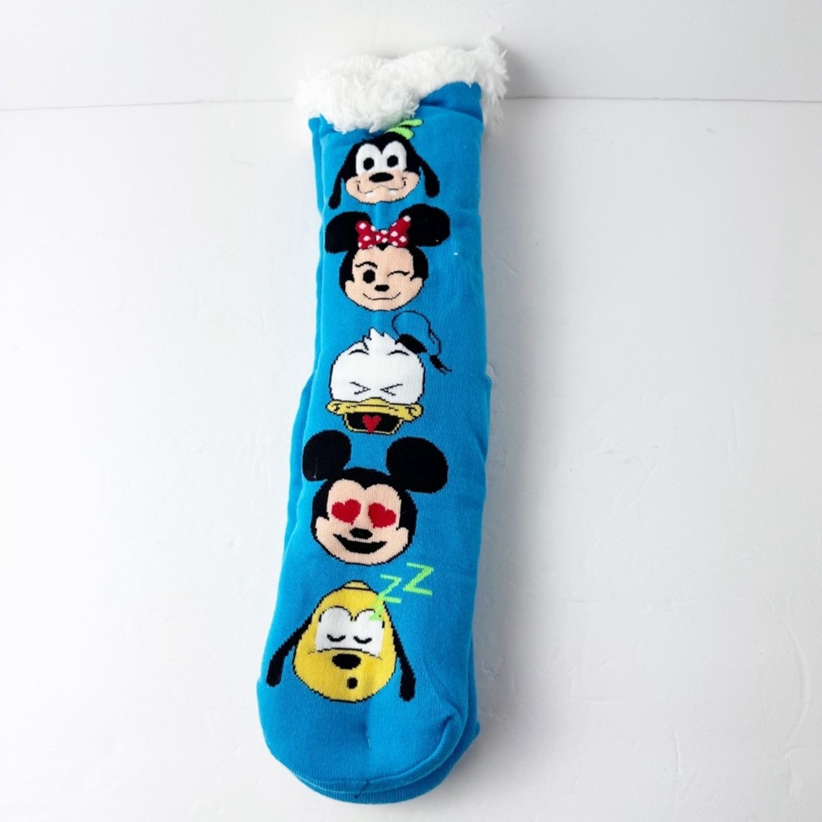 Disney Disney Mickey Minnie Pluto Donald Fur Lined Socks W 4-10 Size ONE SIZE - 7 Thumbnail