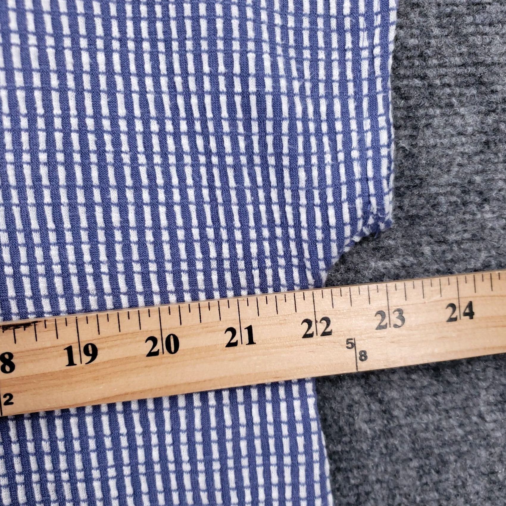Vintage Grand Ave Design Blouse Womens 3X Blue Top Women Plus Knit Button Short Sleeve Mexico Size XXL / US 16-18 / IT 52-54 - 6 Thumbnail