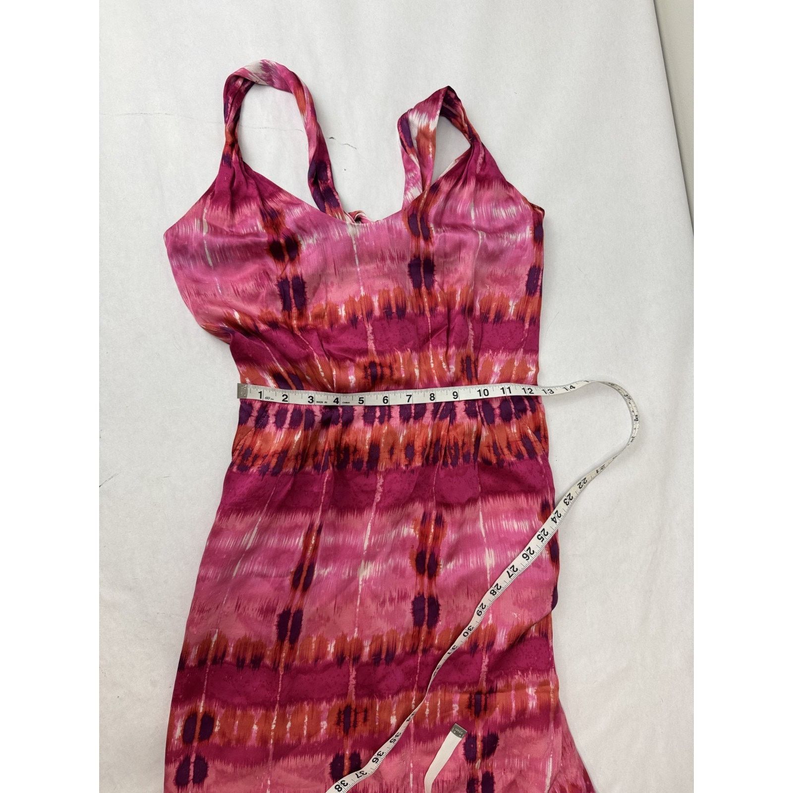 Banana Republic Twee Banana Republic Silk Twisted Shoulder Dress Pink 0 Size XS / US 0-2 / IT 36-38 - 9 Thumbnail