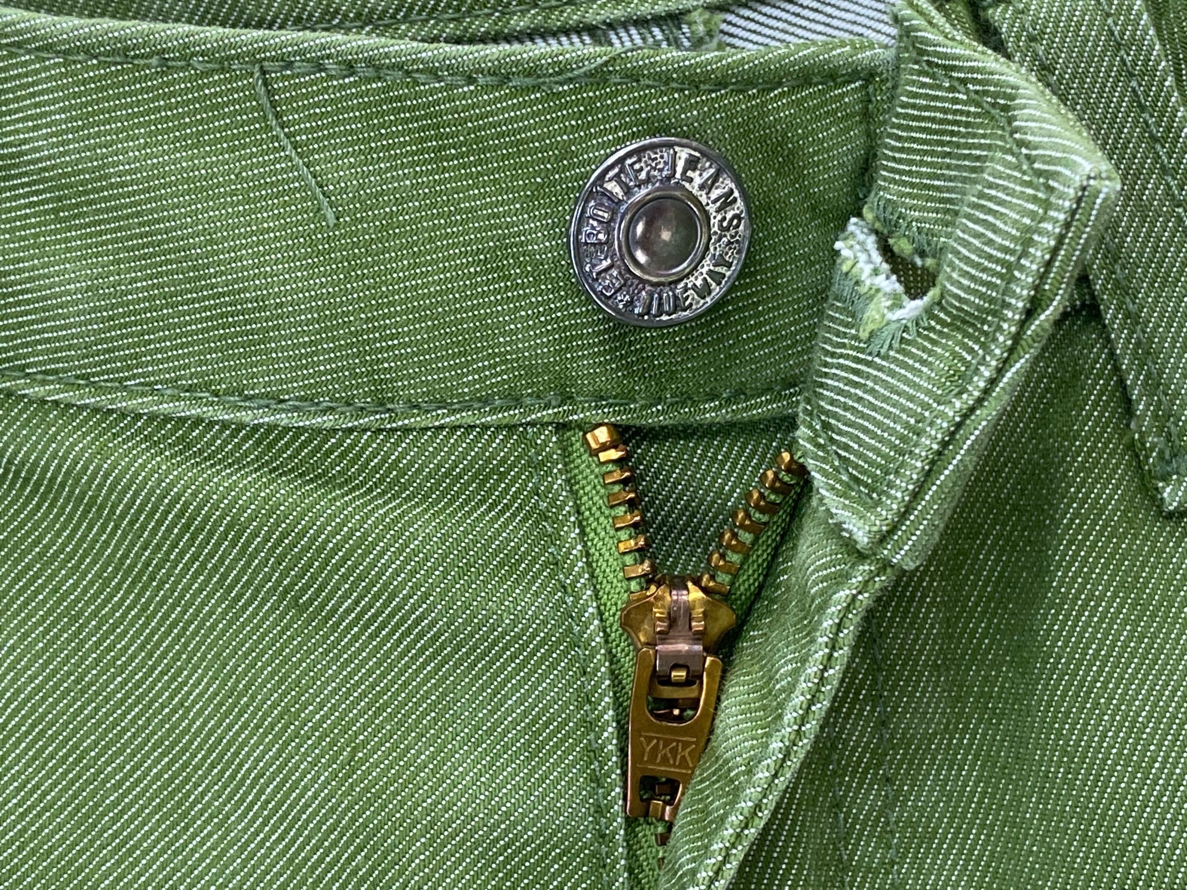 Japanese Brand Et Boîte Olive Green Straight-Leg Jeans Size 28" / US 6 / IT 42 - 8 Thumbnail