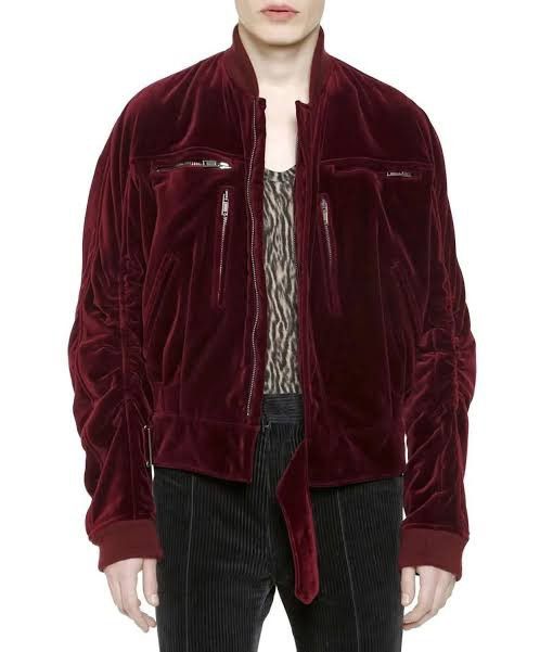 Haider Ackermann Haider Ackermann bordeaux velvet bomber Size US XL / EU 56 / 4 - 1 Thumbnail