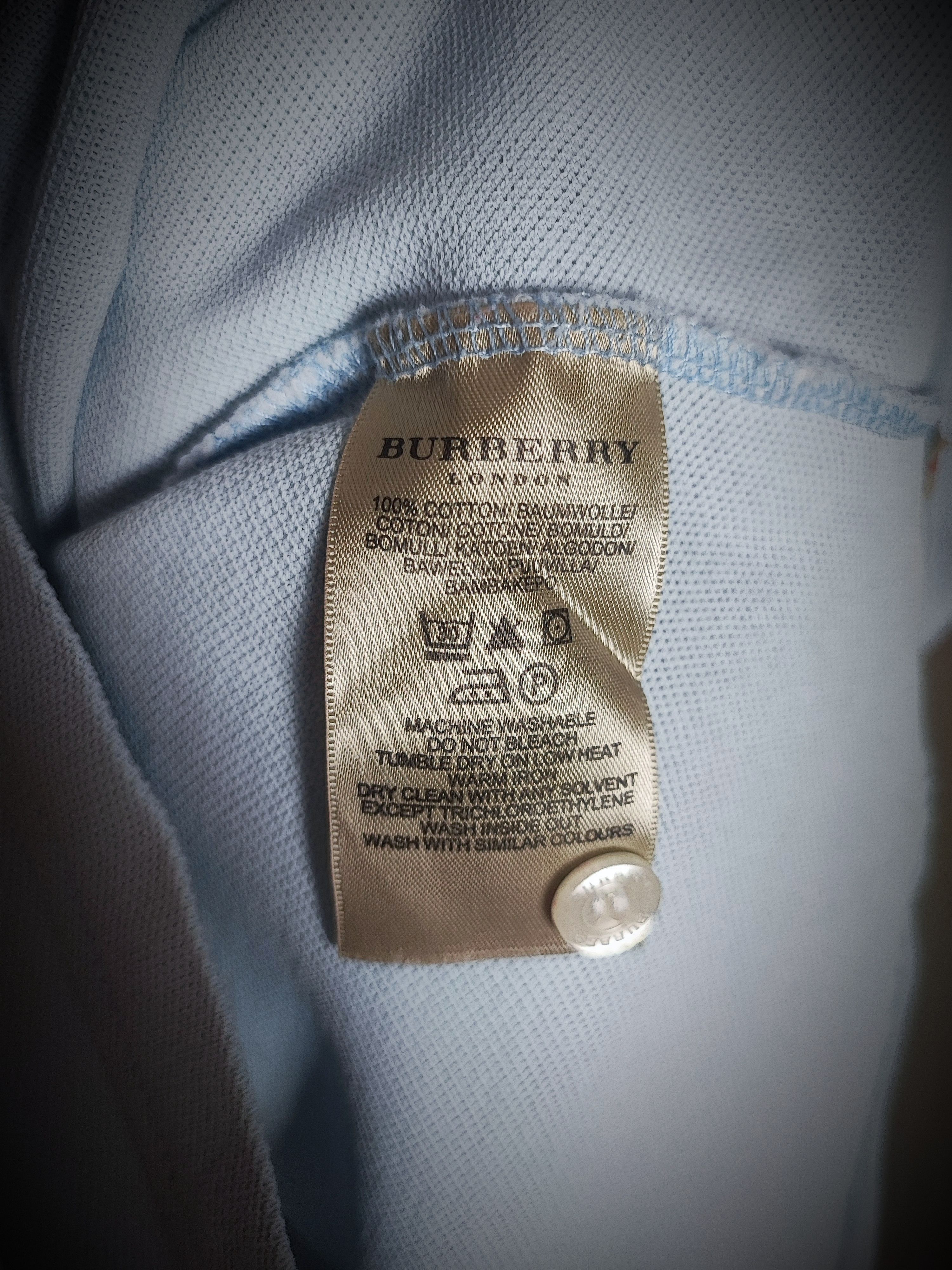 Burberry 🔥 Burberry Polo size M blue🔥 Size US M / EU 48-50 / 2 - 8 Thumbnail