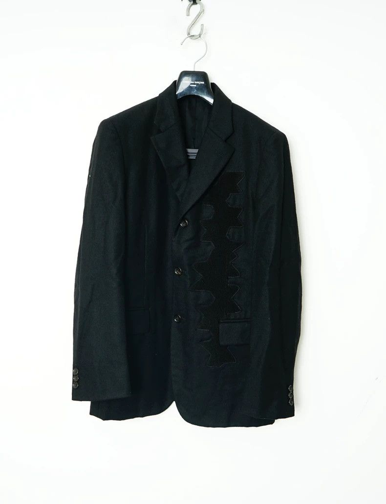 Comme des Garcons Comme Des Garcons Embroidered Patchwork Star Wool Coat Size US S / EU 44-46 / 1 - 1 Thumbnail