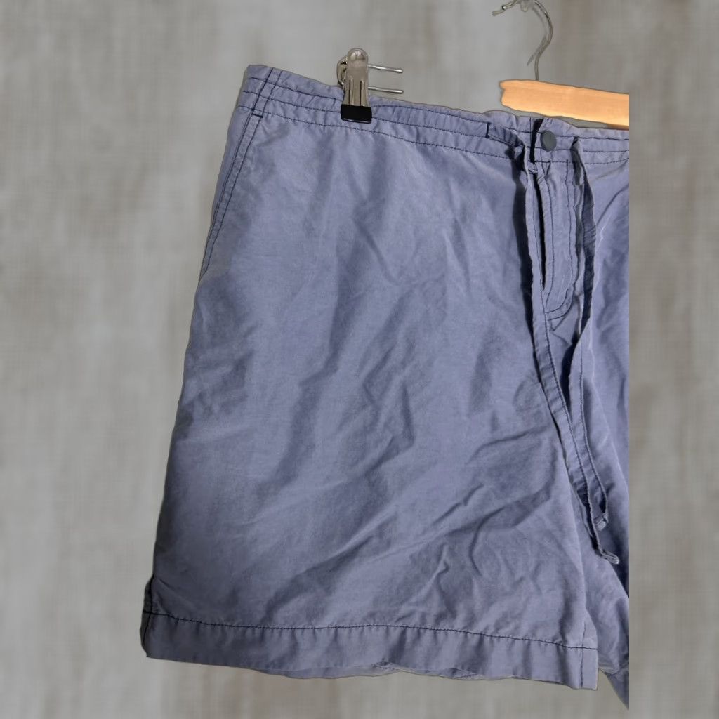 Vintage VINTAGE Columbia Womens Large Blue Shorts Cotton Nylon Drawstring 36x6 Cargo Women L Blue Cargo 36x6 Size 36" / US 14 / IT 50 - 1 Thumbnail