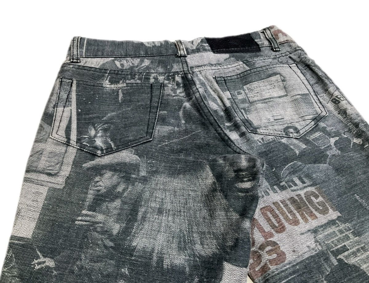 5351 POUR LES HOMMES × If Six Was Nine × Japanese Brand 🔥Archived 5351 Pour Les Hommes Fray Denim Photograph Print Size US 29 - 8 Thumbnail