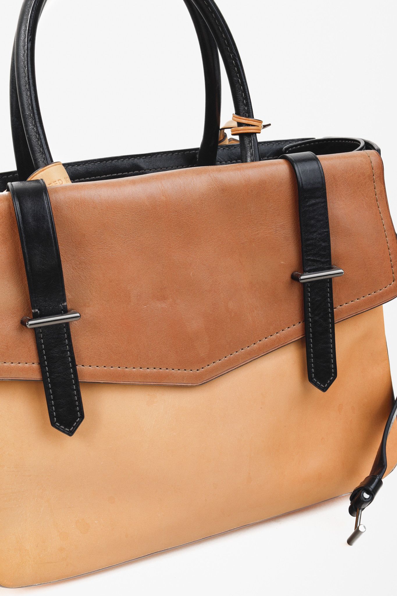 Other Reed Krakoff Tri-Colour Black Brown Belted Tote Bag Size ONE SIZE - 12 Thumbnail