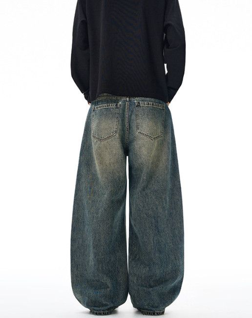 Vintage American retro washed cleanfit distressed jeans Size US 32 / EU 48 - 4 Thumbnail