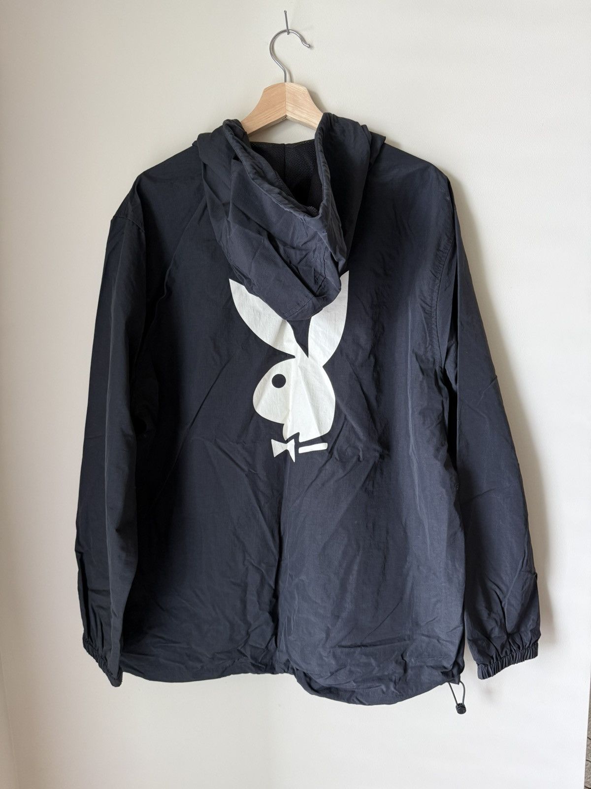 Pacsun × Playboy Playboy x Pacsun - Black Half Zip Raincoat (Offers Accepted) Size US L / EU 52-54 / 3 - 5 Thumbnail